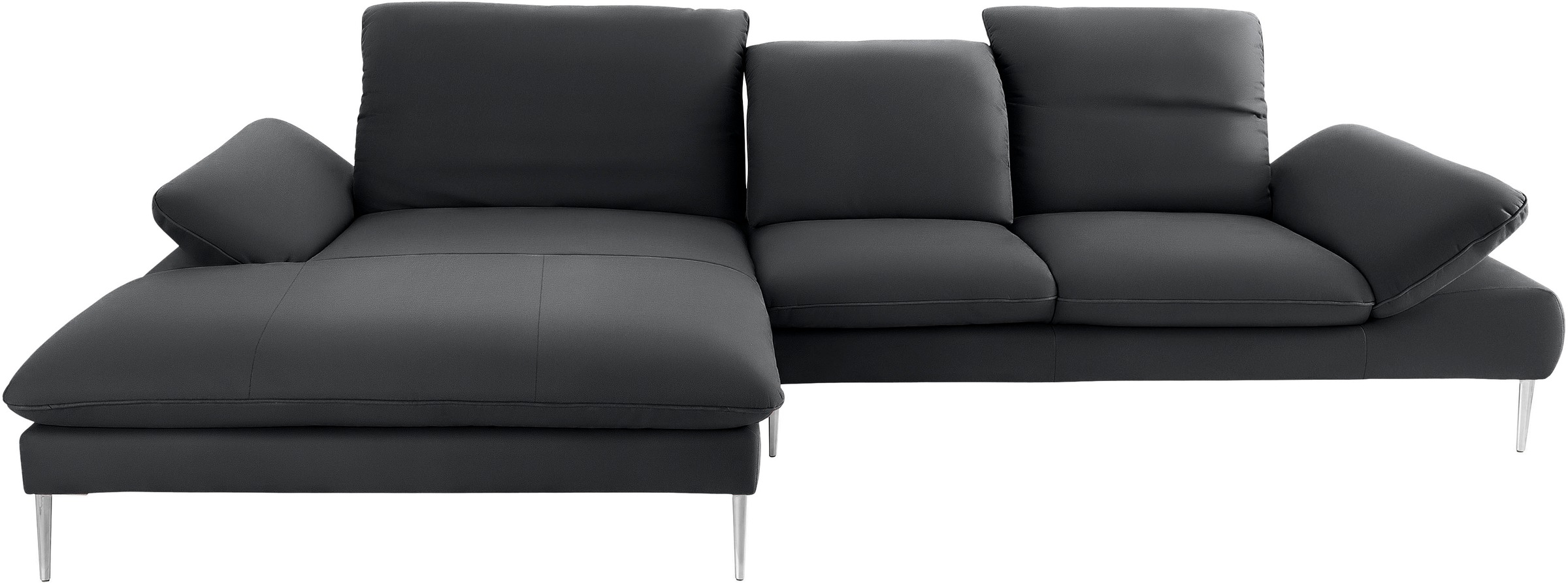 W.SCHILLIG Ecksofa »enjoy&MORE«, mit Sitztiefenverstellung, Füße Chrom glänzend, Breite 340 cm