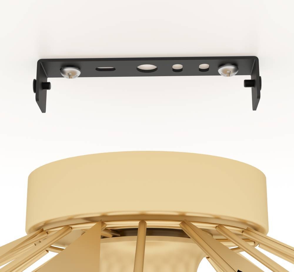 EGLO Deckenleuchte »CARLTON«, 1 flammig, Leuchtmittel E27 | ohne Leuchtmittel, Deckenleuchte im Retro Design, Vintage Wohnzimmerlampe, Metall in Gold