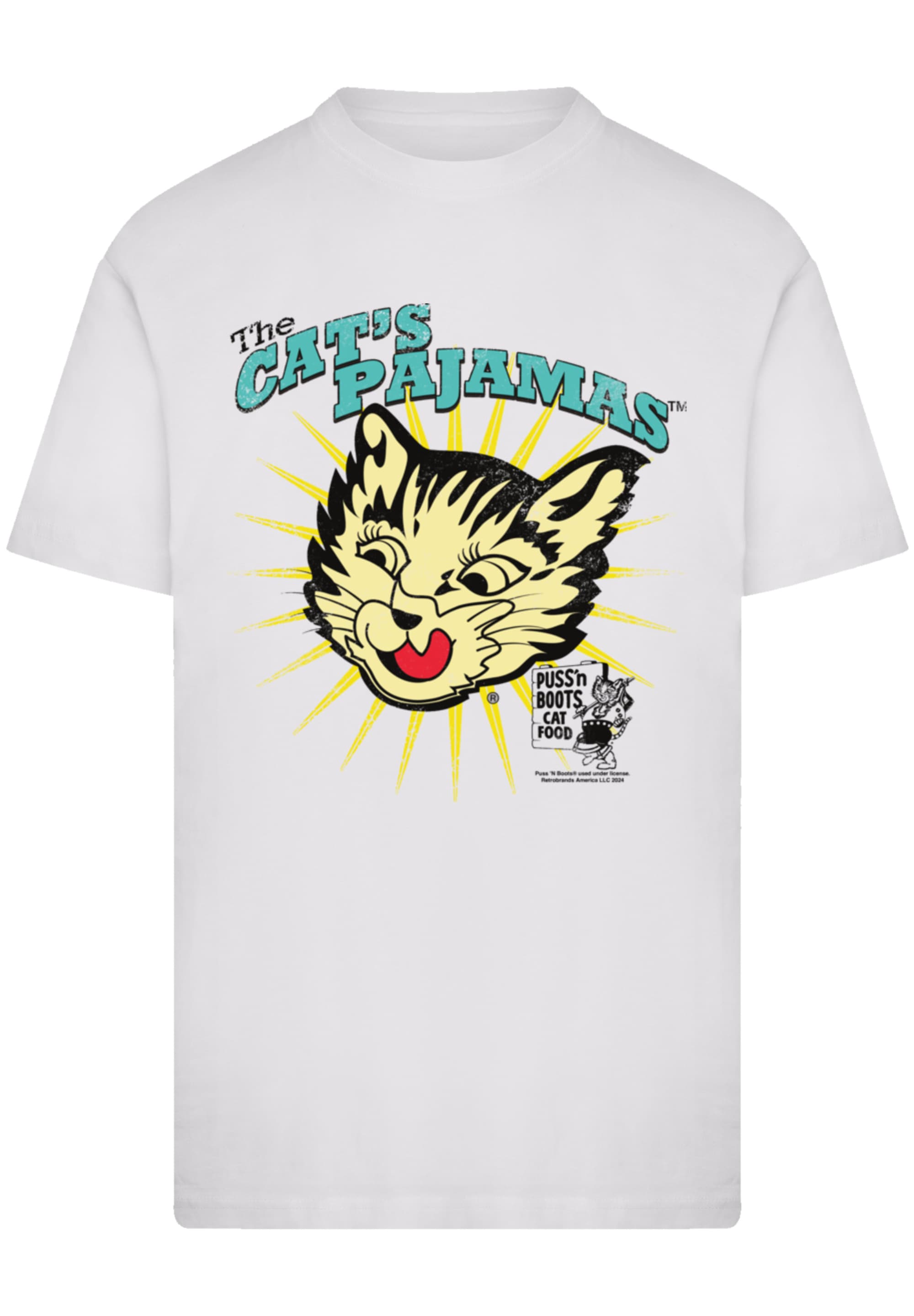 F4NT4STIC T-Shirt »Puss N Boots The Cats Pajamas Vintage Art«, Premium Qualität