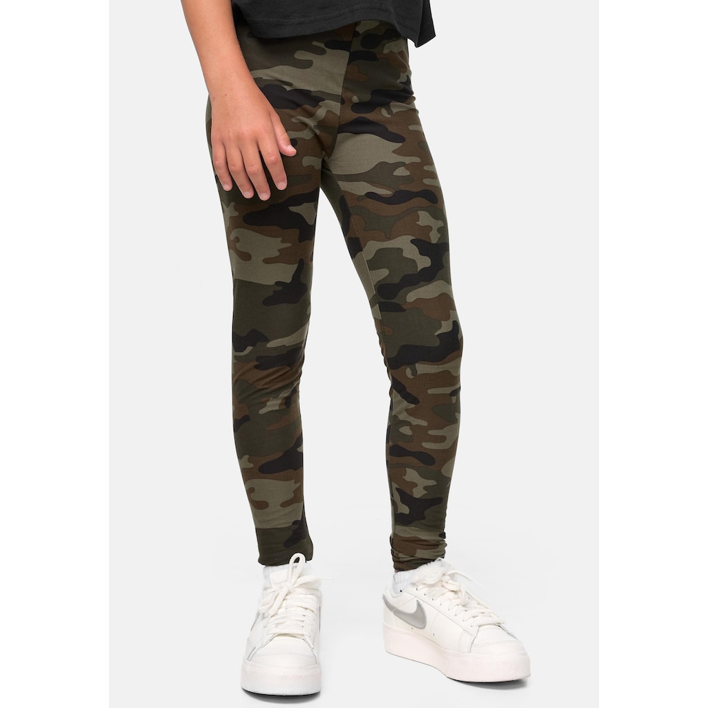 URBAN CLASSICS Leggings »Urban Classics Damen Girls Camo Leggings«, (1 tlg.)