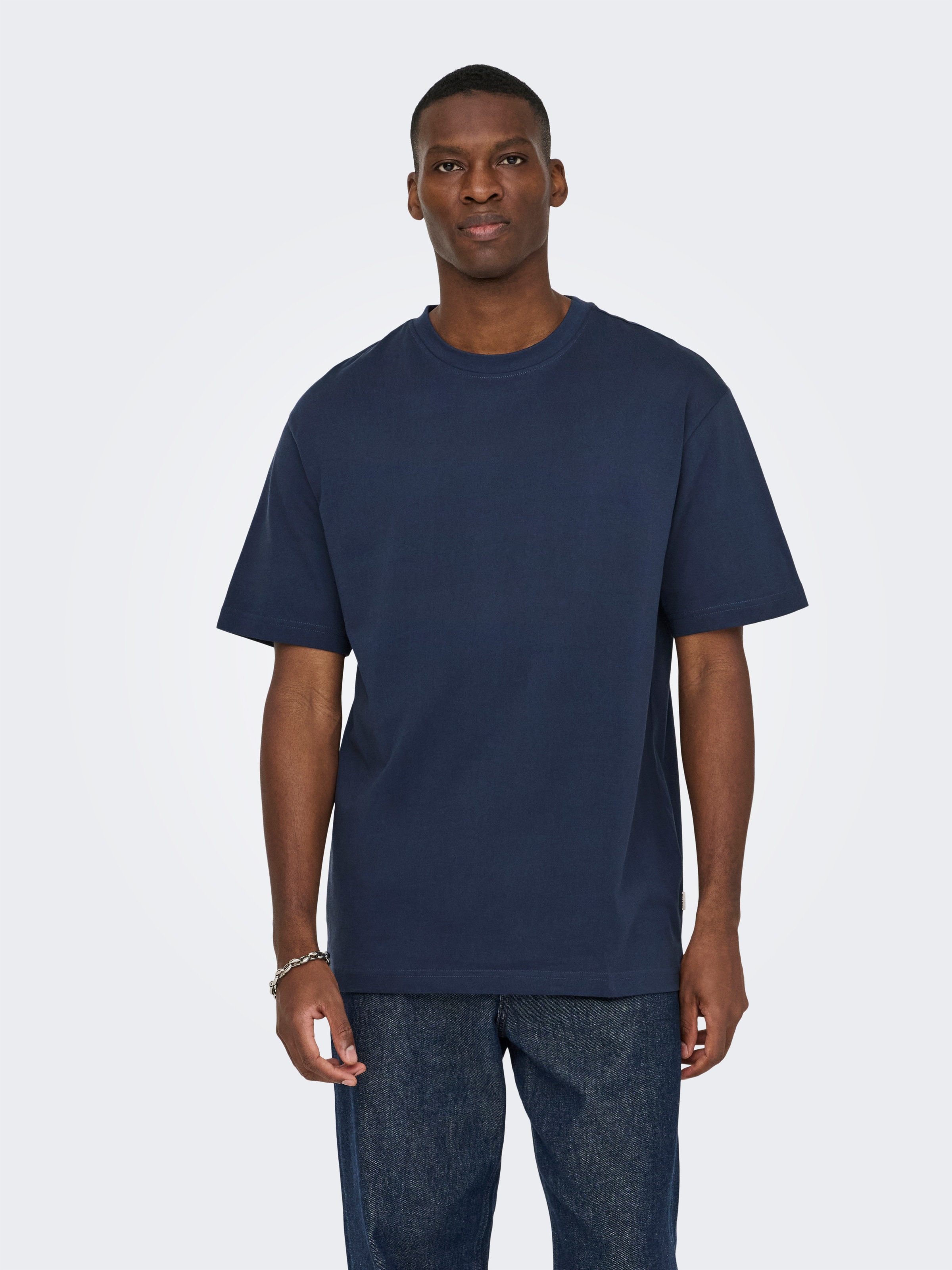 ONLY & SONS Rundhalsshirt "ONSFRED RLX SS TEE" Baumwolle, relaxed fit günstig online kaufen