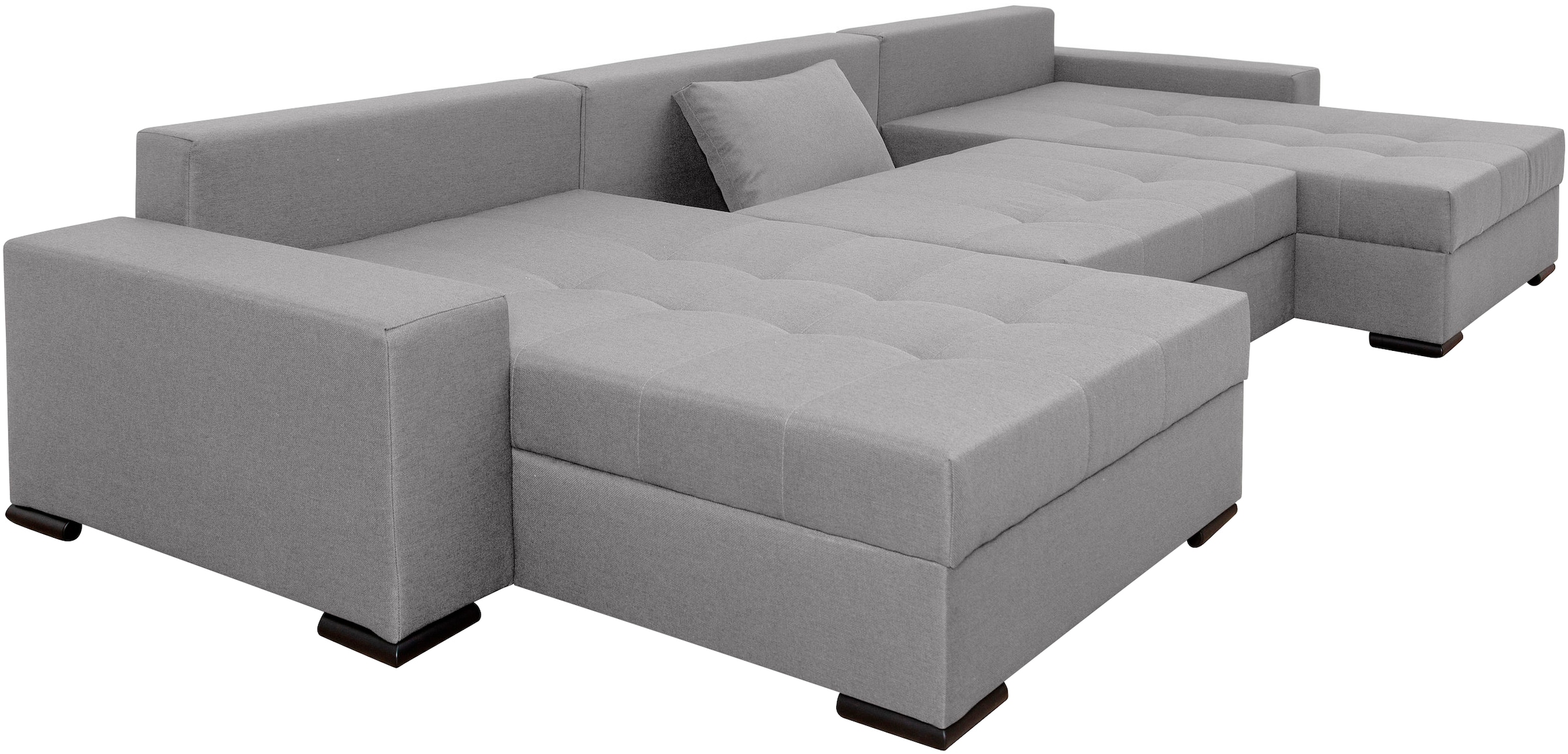 COLLECTION AB Wohnlandschaft »XXXL-Josy Relax U-Form Breite 352 cm, mit 2 gleich großen Recamieren«, inkl. Bettfunktion, Bettkasten, mit 4 Rückenkissen in zwei Größen