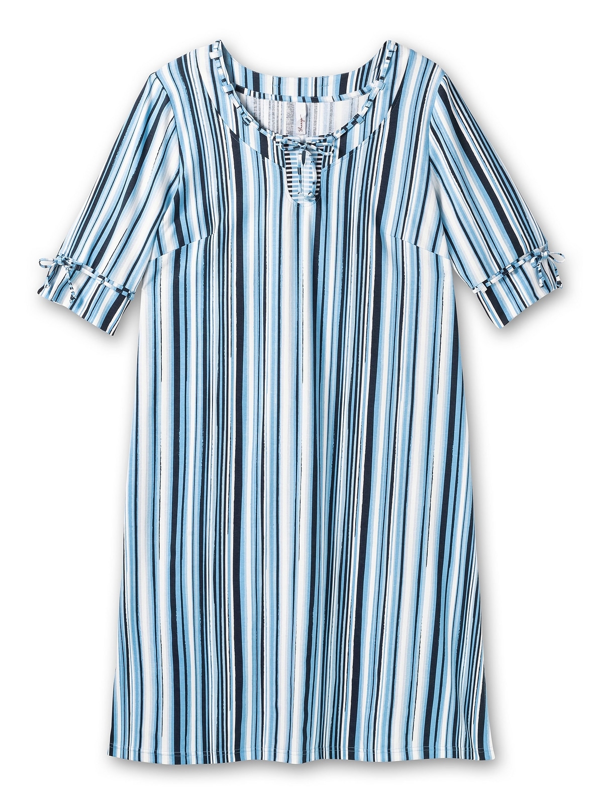 Sheego Jerseykleid »Große Größen«, mit Streifen, in leichter A-Linie