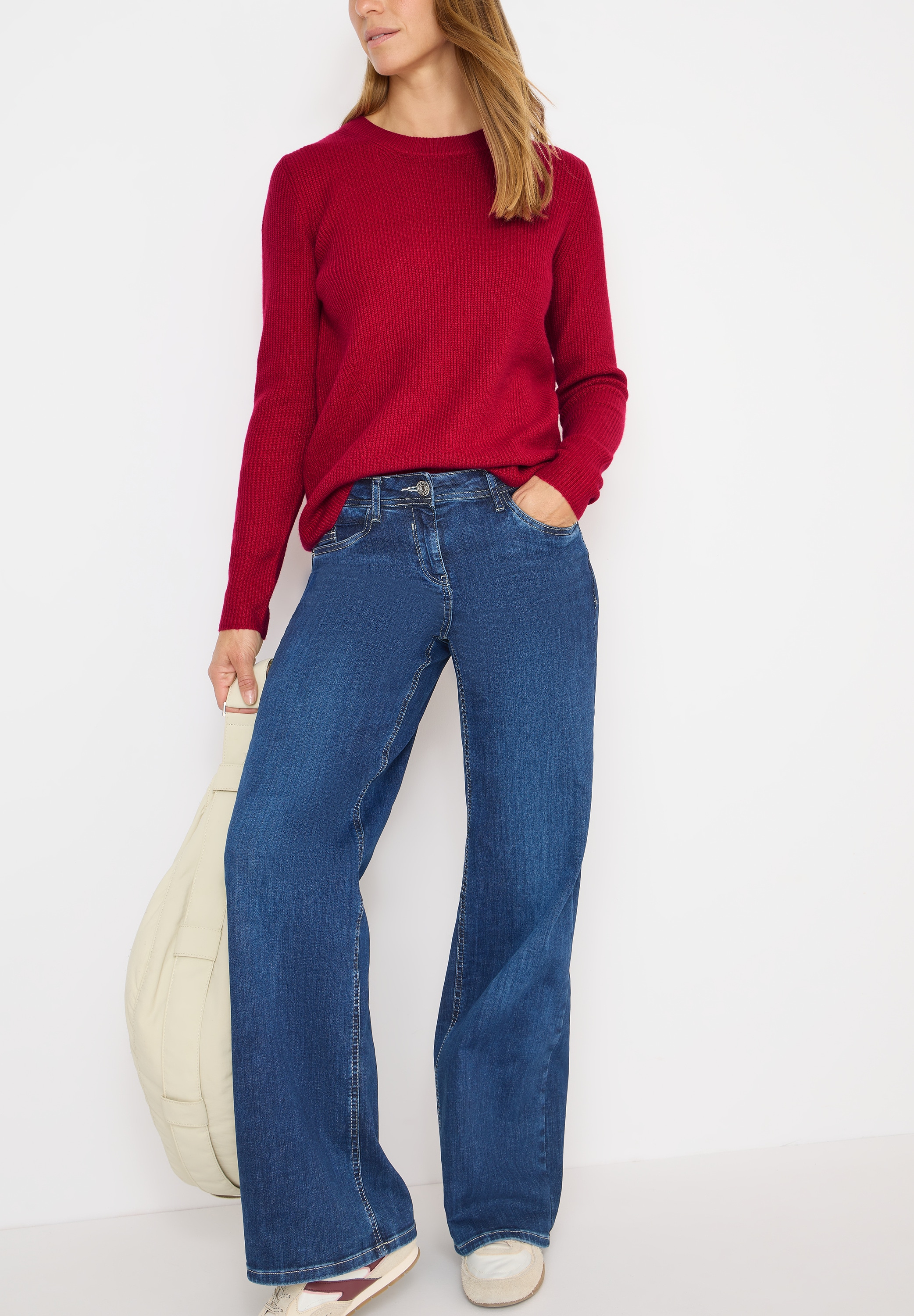 Cecil Strickpullover mit Strukturdetails