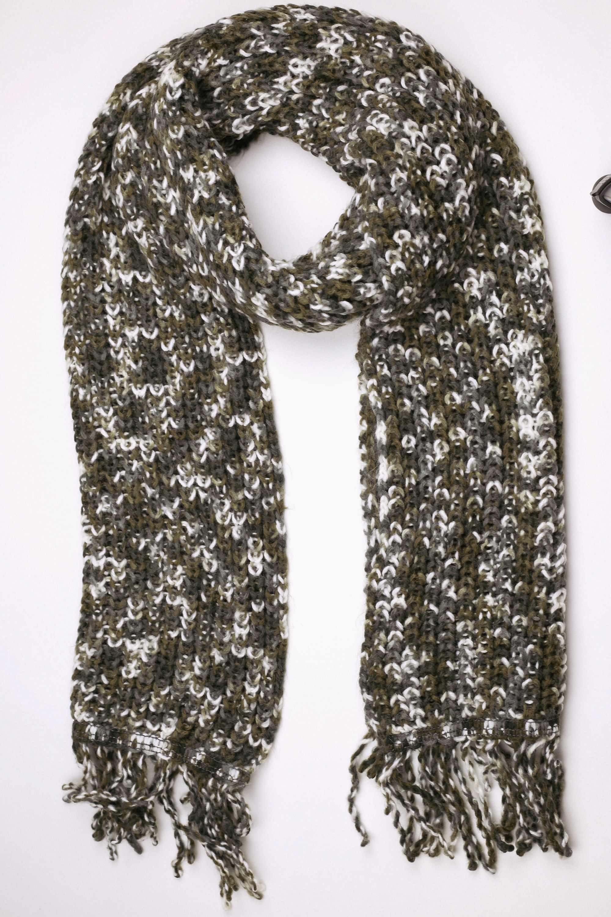 COLLEZIONE ALESSANDRO Wollschal "Lanea" 1 Stk. tlg. grob gestrickt mit Fran günstig online kaufen