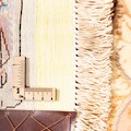 morgenland Orientteppich »Täbriz rund - 310 x 201 cm - beige«, rechteckig, 10 mm Höhe, Wohnzimmer, Handgeknüpft, Einzelstück mit Zertifikat