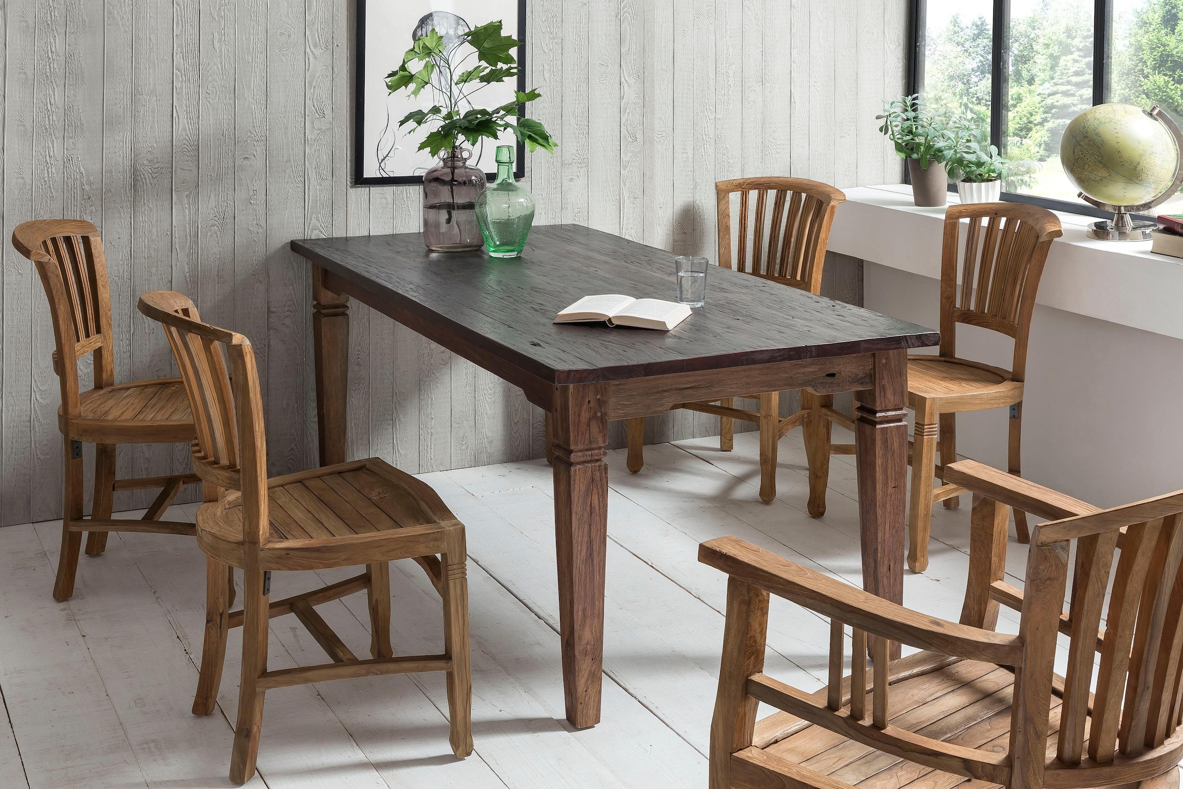 kaufen by Sami«, Tischplatte Gestell Massivholz 180(280)x100 BAUR Hammel cm, Esstisch in Hammel und »Basic Furnier | in Furniture