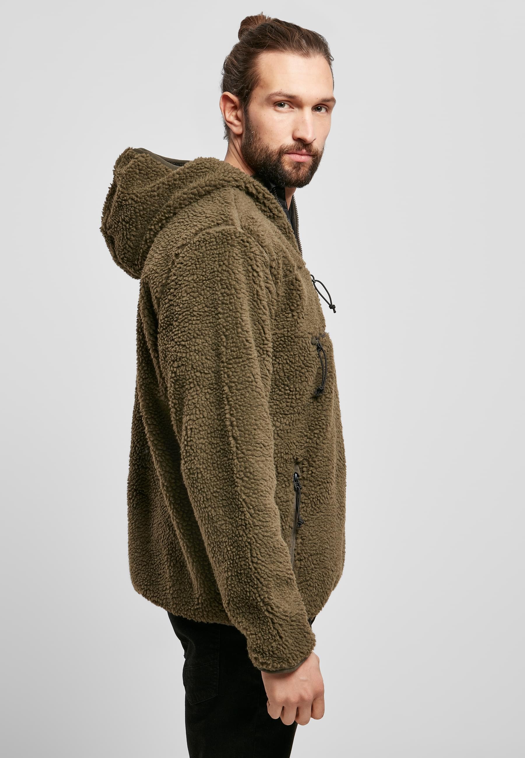 Brandit Anorak »Brandit Herren Teddyfleece Worker Pullover«, (1 St.), mit Kapuze