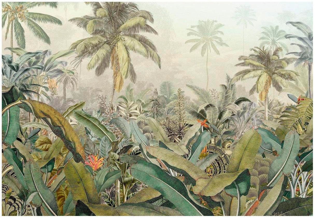 Vliestapete KOMAR "Vlies - Amazonia - Größe 368 x 248 cm", blau, B:368m L:248m, Vlies, Tapeten, Wohnzimmer, Schlafzimmer