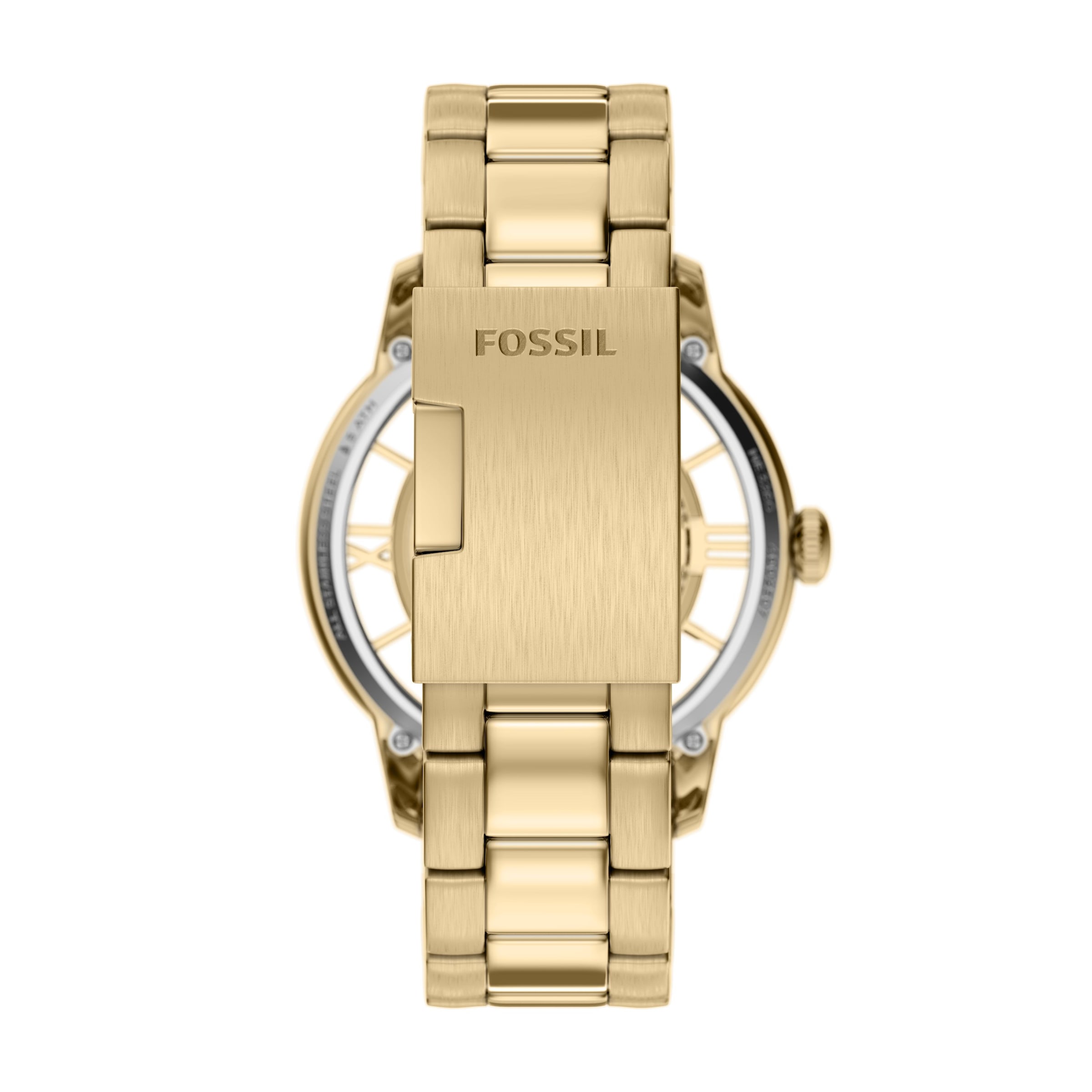 Fossil Automatikuhr »TOWNSMAN« Armbanduhr, Herrenuhr, Mechanische Uhr, Edelstahlarmband, analog