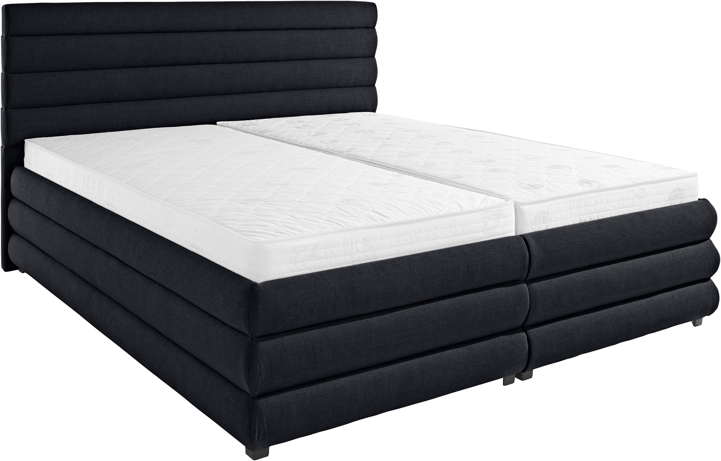 Polsterbett "Maylis", grau (anthrazit), B:192cm L:211cm, 100% Polyester, LEGER HOME BY LENA GERCKE, Betten, Polsterbett ohne Bettkasten Polsterbett, wahlweise mit und ohne Matratze und Lattenrost, auch in 200cm Breite 3