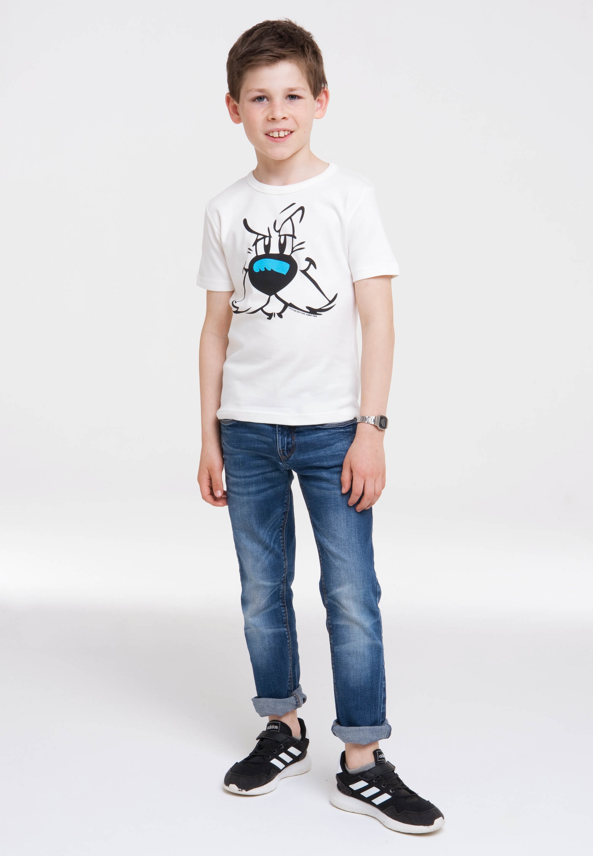 LOGOSHIRT T-Shirt »Idefix - Faces - Asterix«, mit tollem Frontdruck