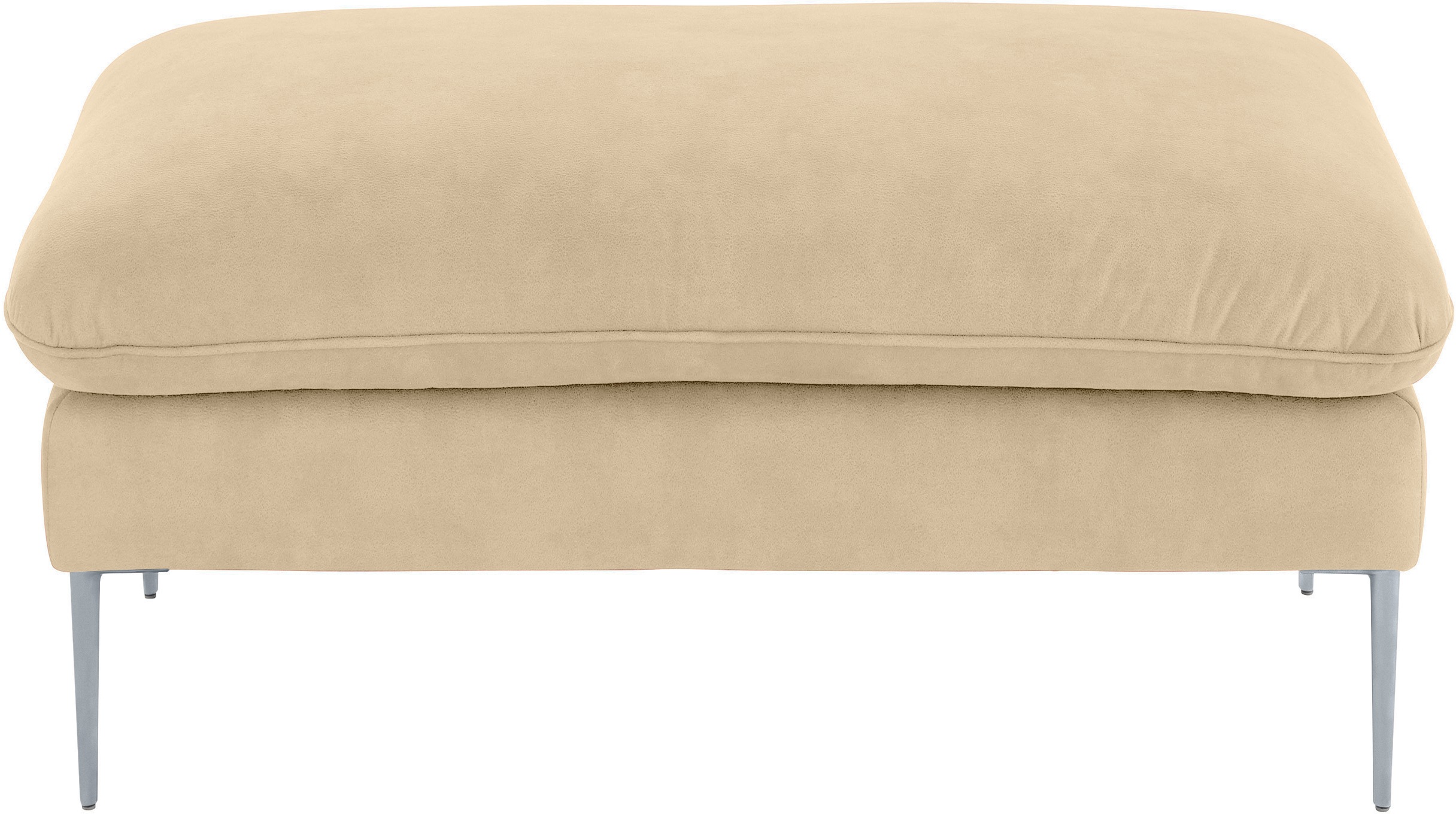 Thumbnail - W.SCHILLIG Hocker "enjoy&MORE" Füße silber matt, Breite 106 cm