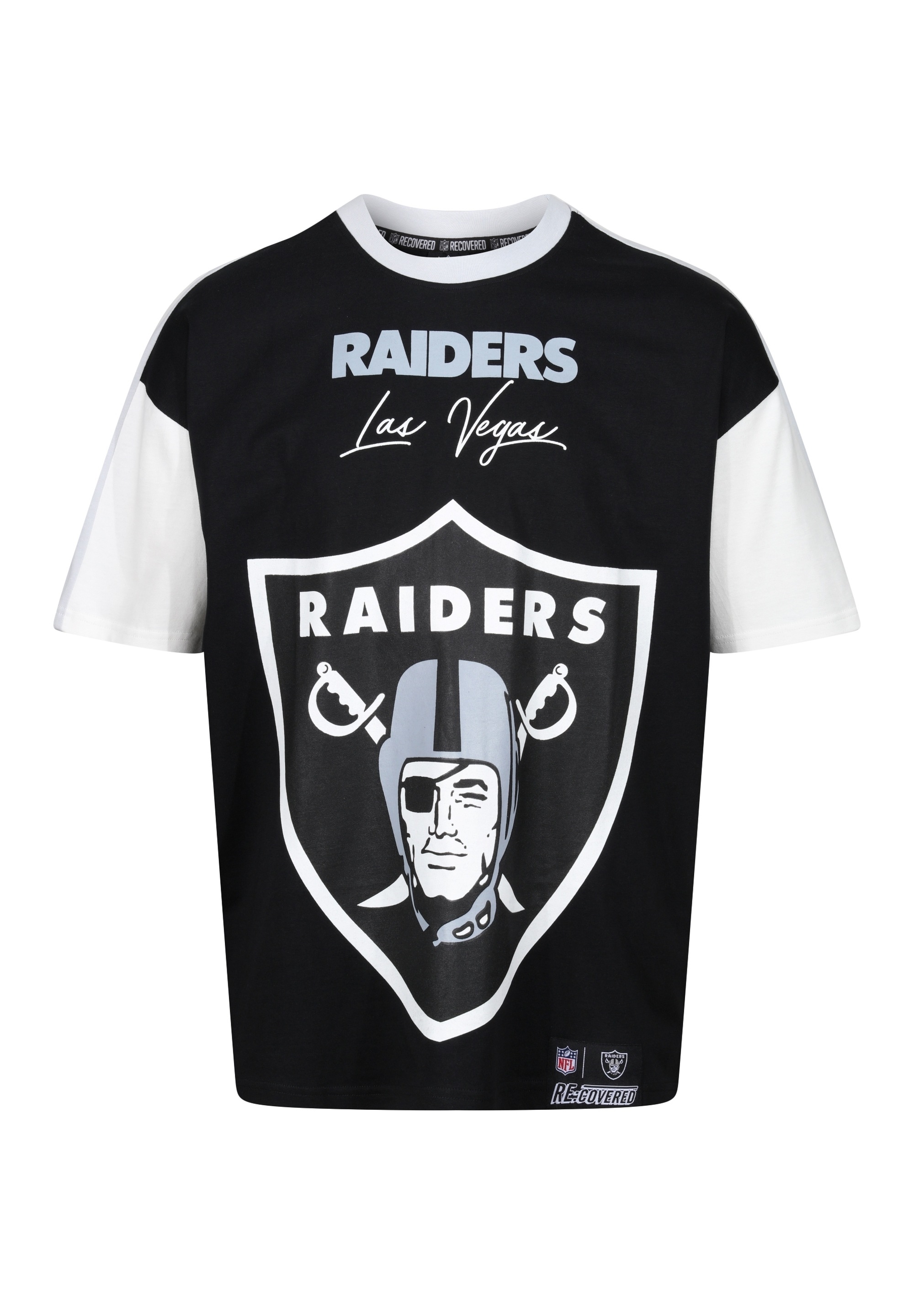 Recovered T-Shirt »NFL Raiders Las Vegas Cut and Sew Oversized«, (1 tlg.), für alle Las Vegas Raiders-Fans