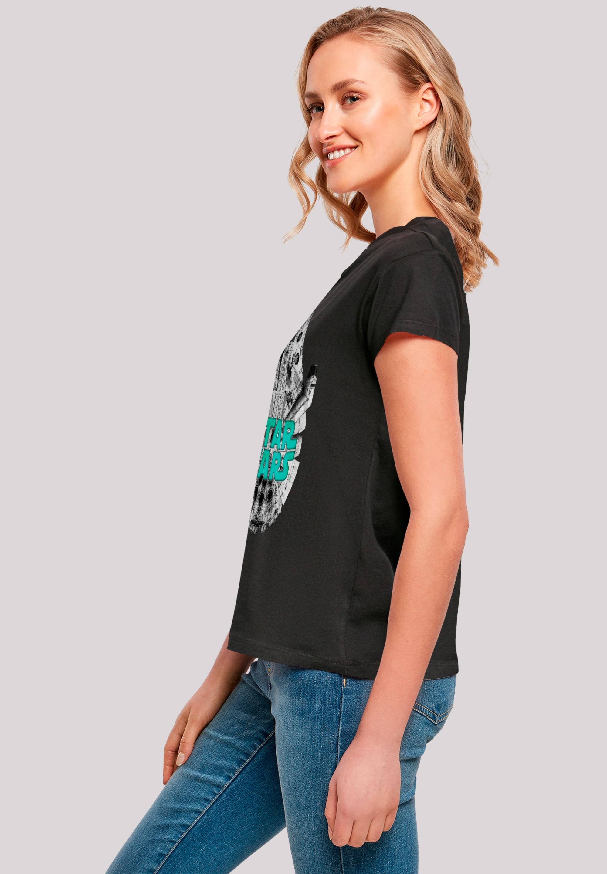 F4NT4STIC T-Shirt »Star Wars Millennium Falke Grün«, Premium Qualität