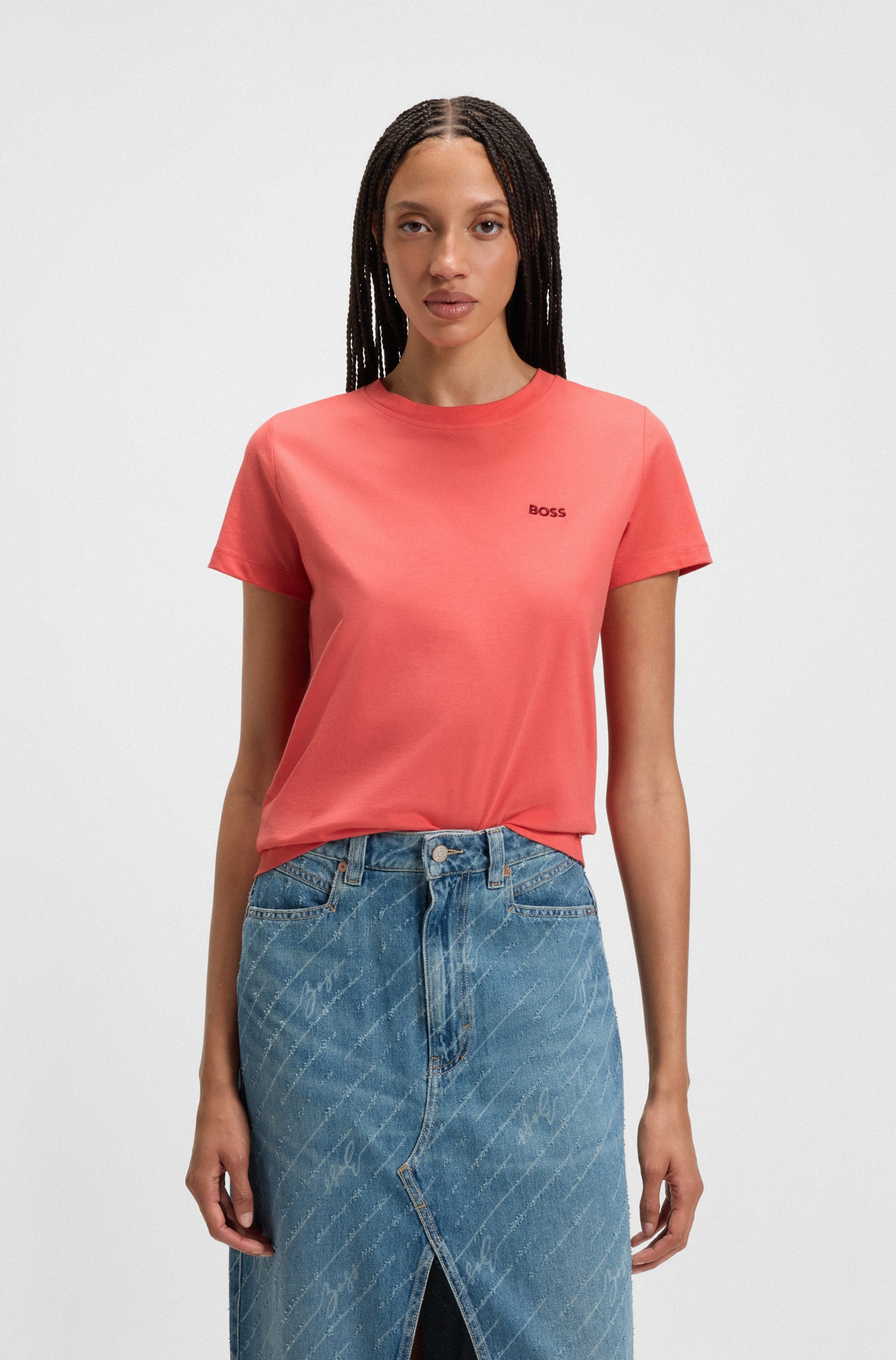 BOSS ORANGE T-Shirt "Esogo Premium Damenmode", mit Logo günstig online kaufen