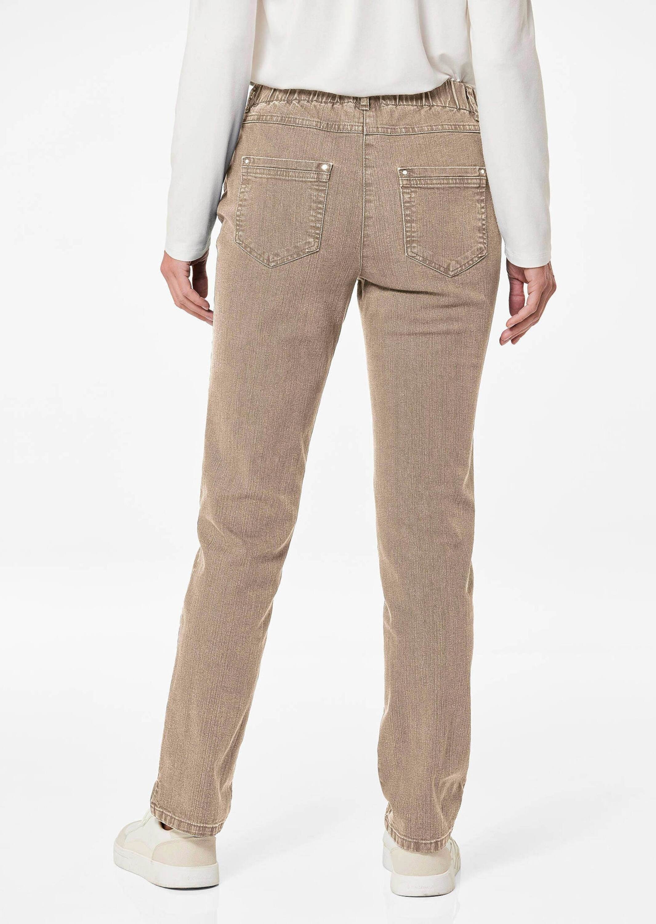 GOLDNER Regular-fit-Jeans »Kurzgröße Klassische Jeansschlupfhose LOUISA«