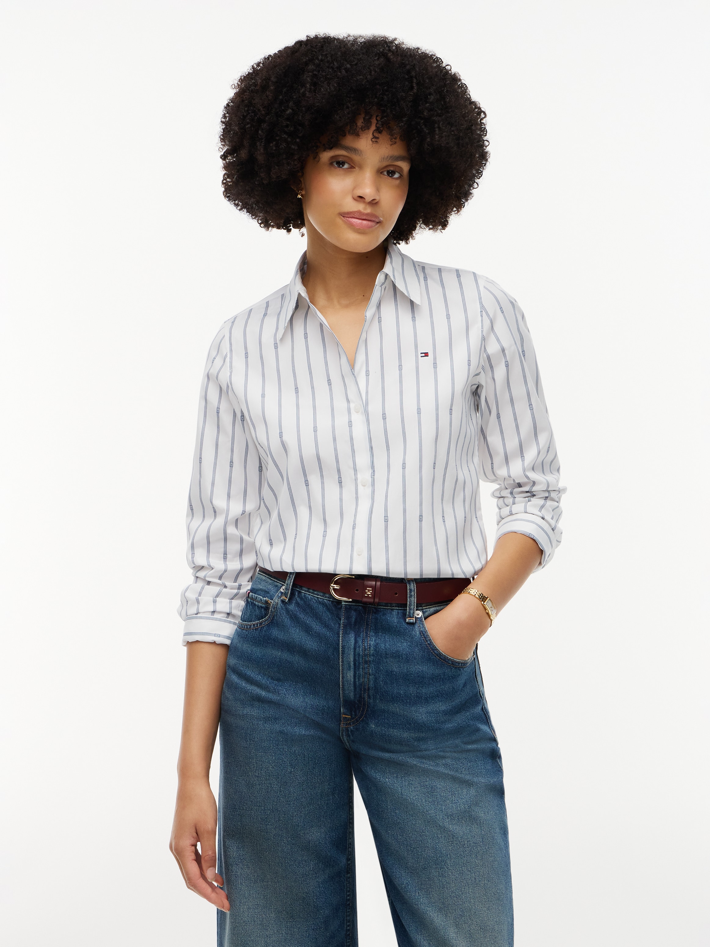 Tommy Hilfiger Hemdbluse "SUMMER POPLIN REGULAR SHIRT" Baumwolle, regular fit, auch in großen Größen