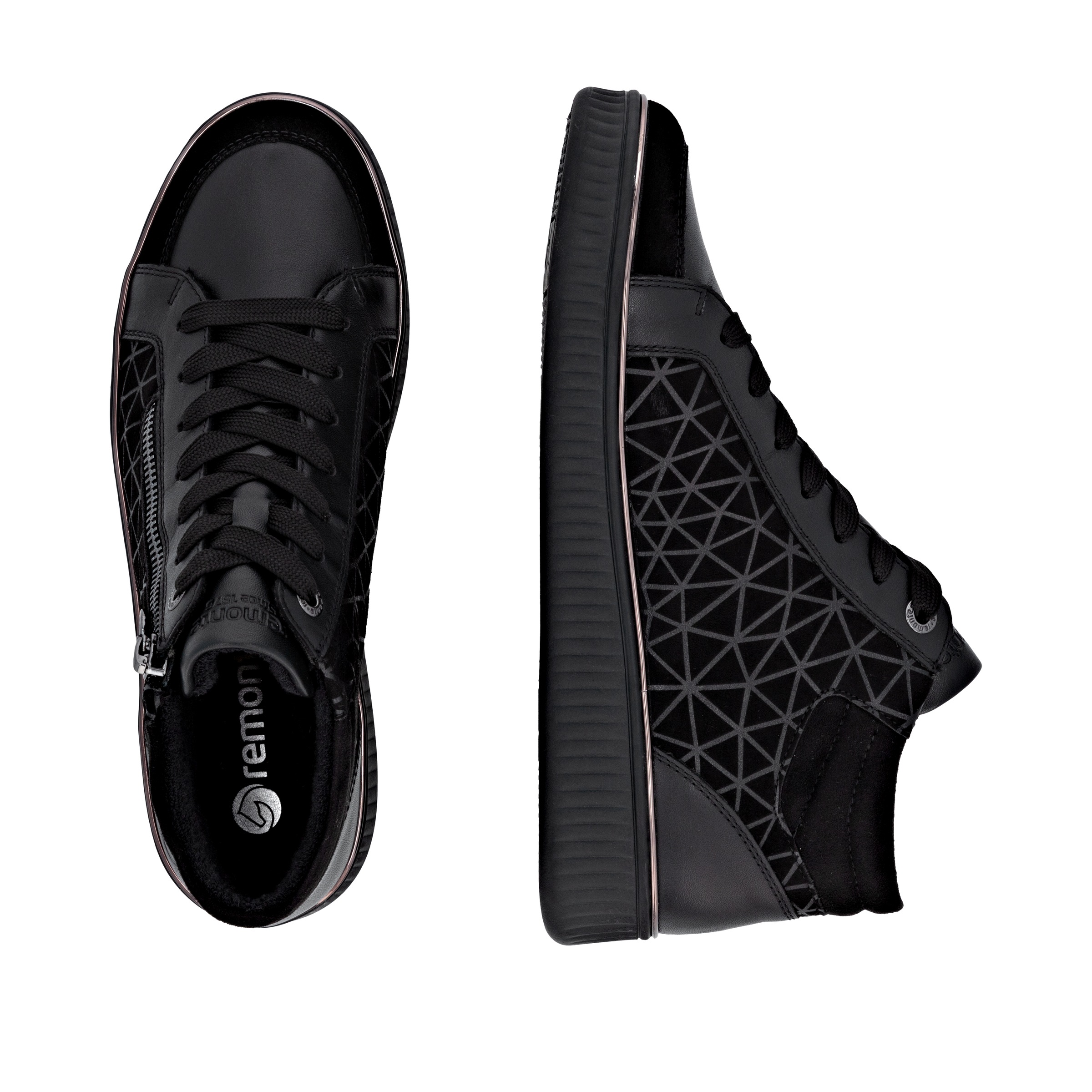 Remonte Sneakerboots  Schnürboots, Stiefelette mit seitlichem Reißverschluss