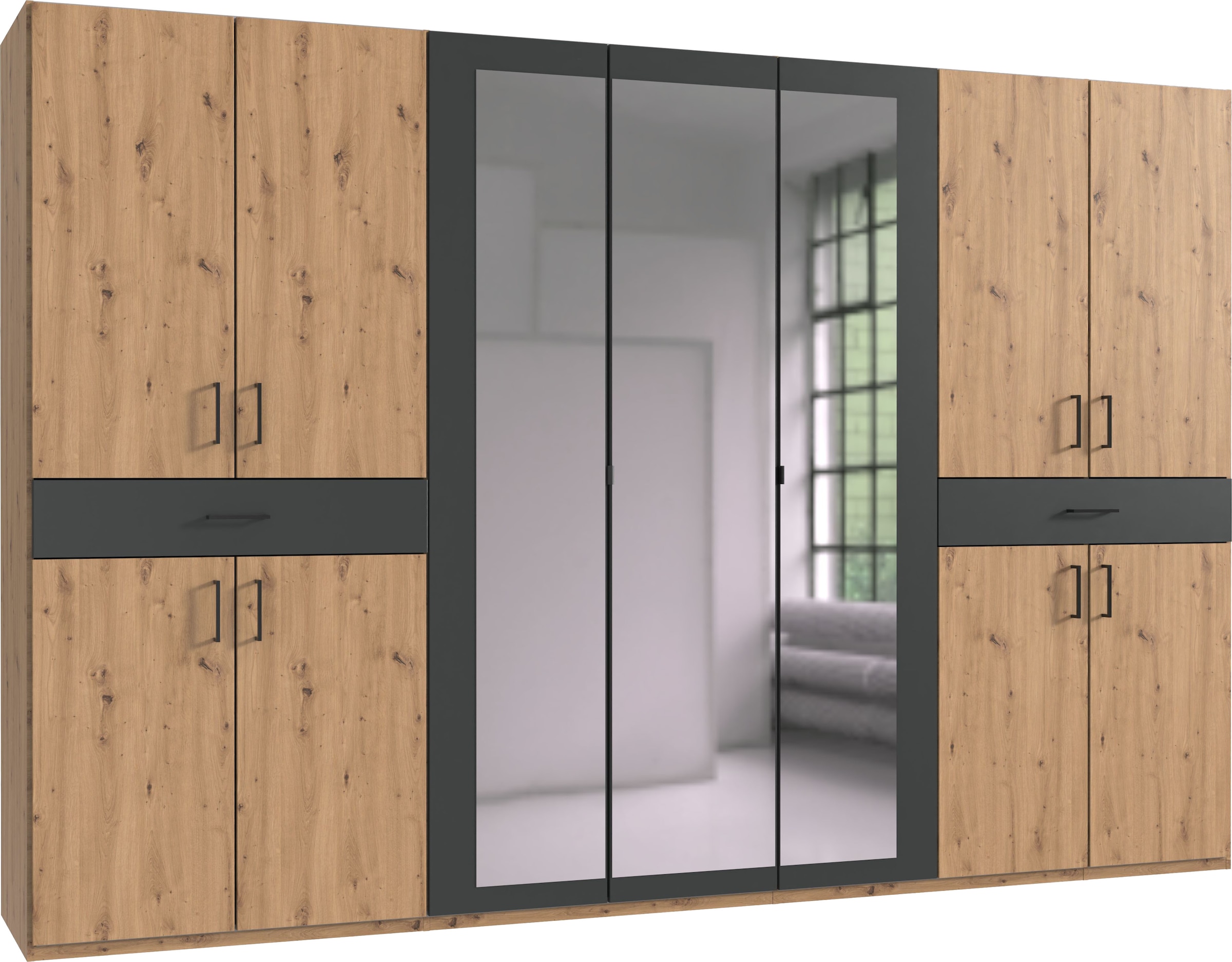 Wimex Drehtürenschrank "Tibet" mit Schubkästen auf bequemer Zugriffshöhe günstig online kaufen