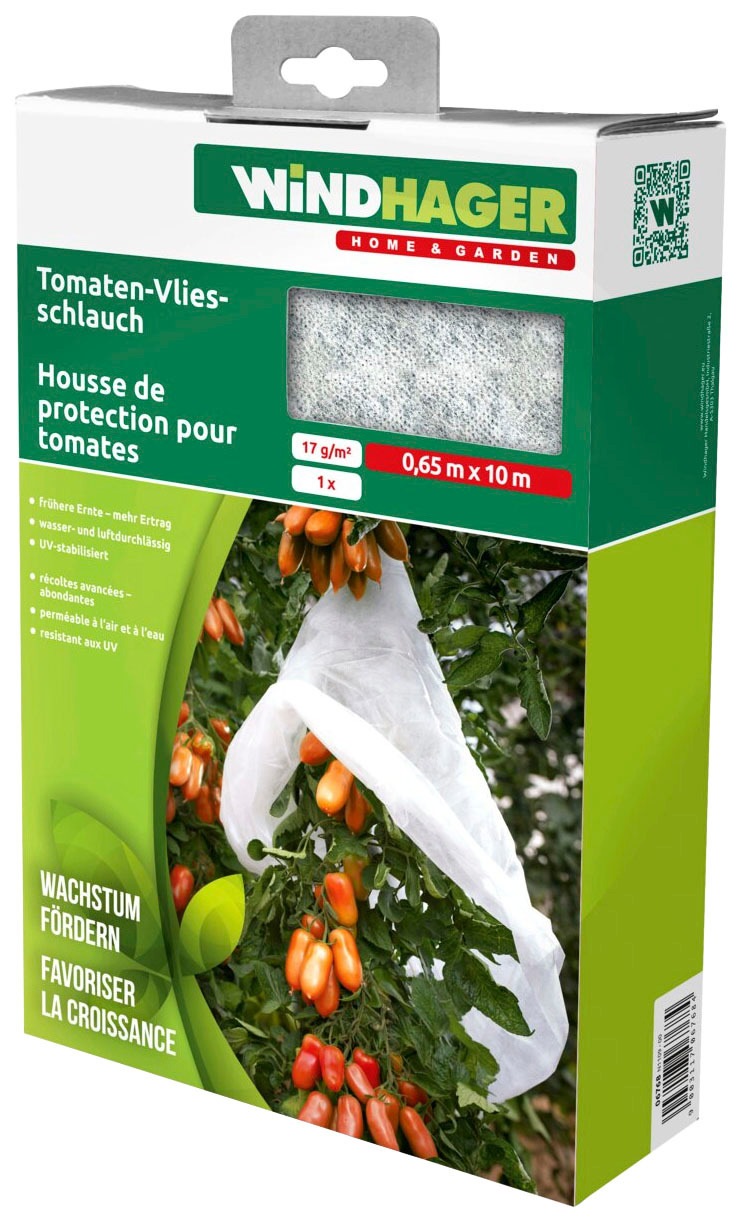 Windhager Winterschutzvlies »Wachstumsvlies«, Tomaten-Vliesschlauch, 1000x65 cm