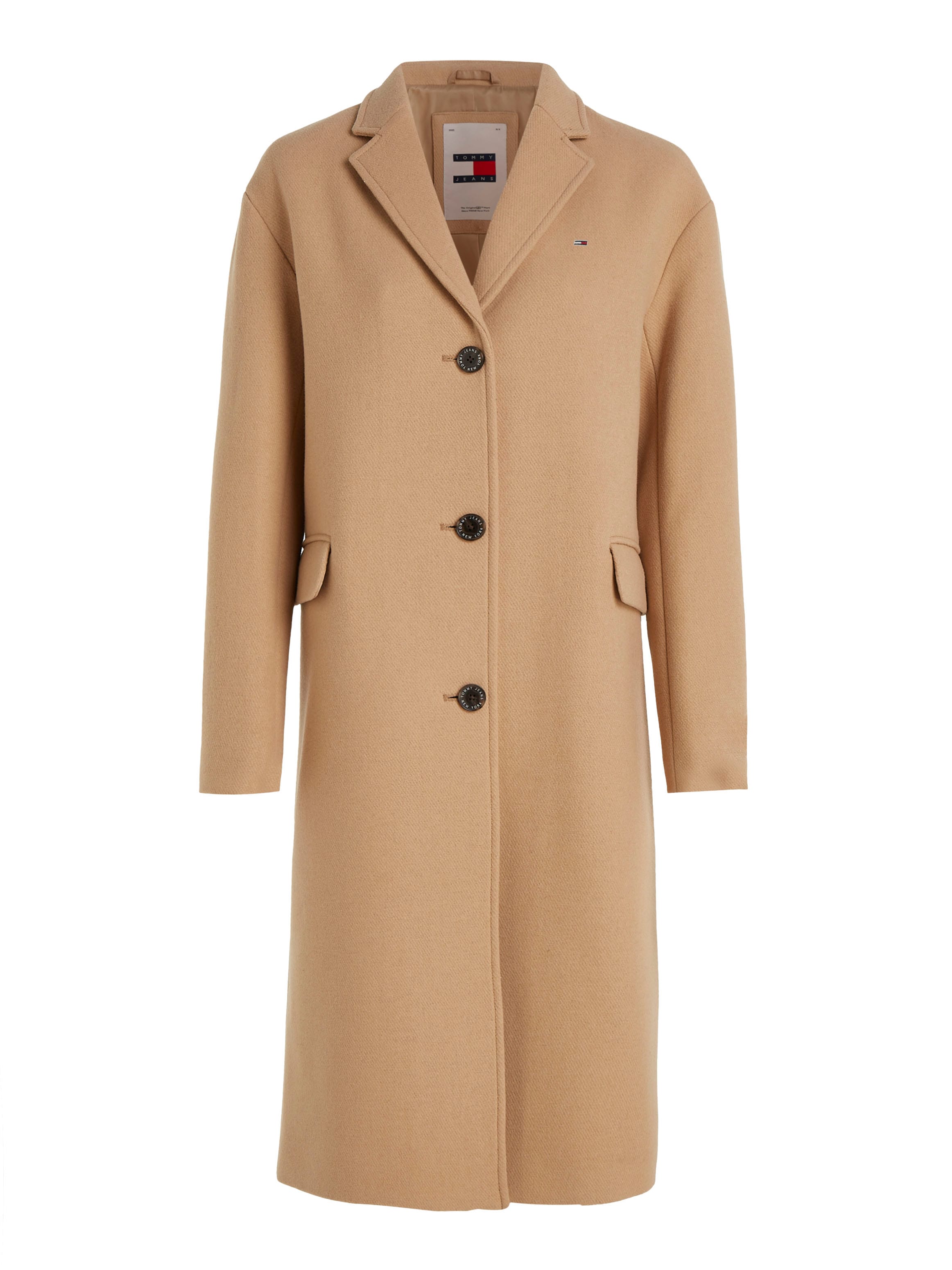 Tommy Jeans Langjacke "TJW WOOL COAT", mit Schlitz günstig online kaufen