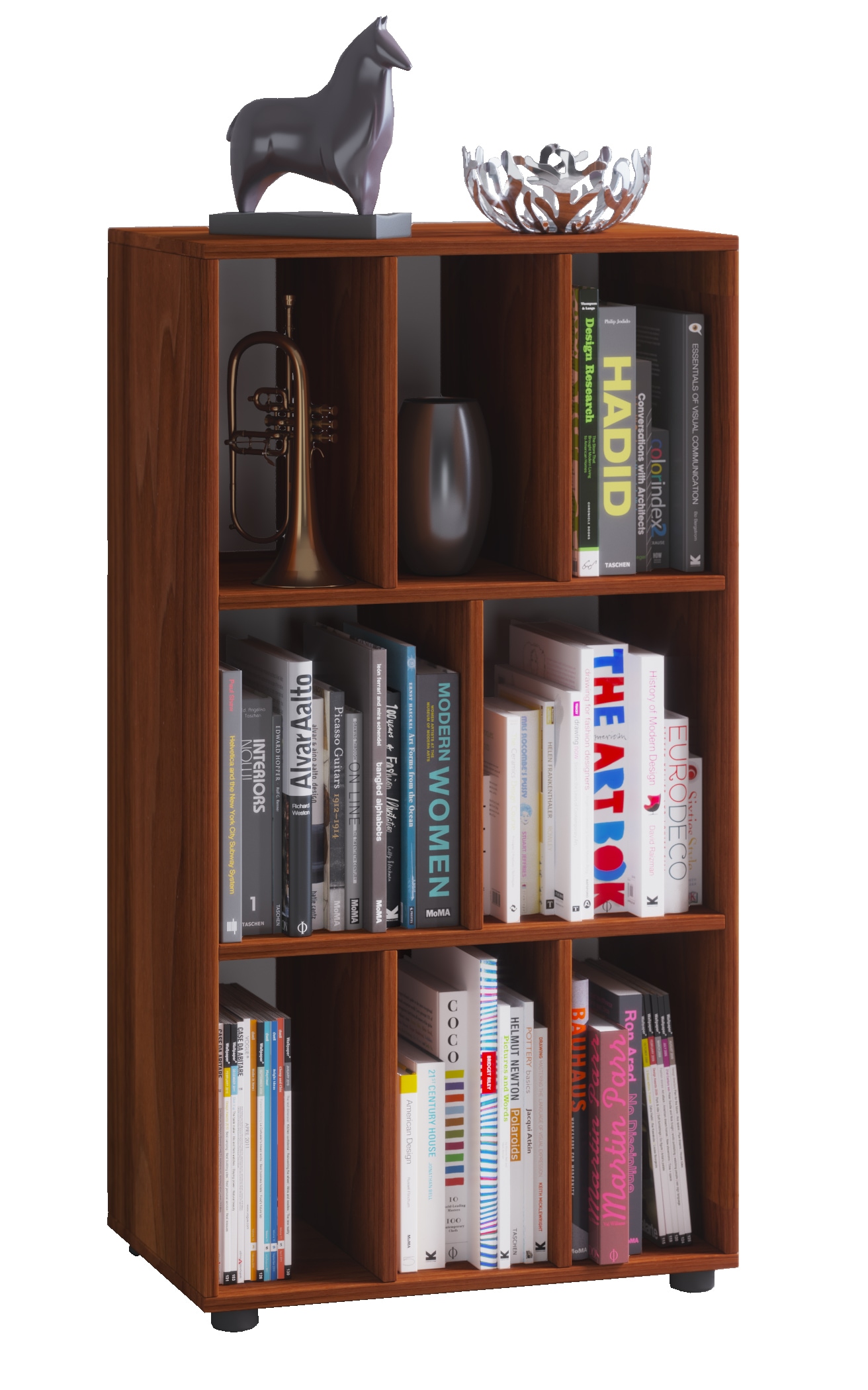 Kommode VCM, B:60cm T:40cm, braun, Schlafzimmer, Sideboards, "Holz Schallplatte LP Sideboard Regal Woltino"