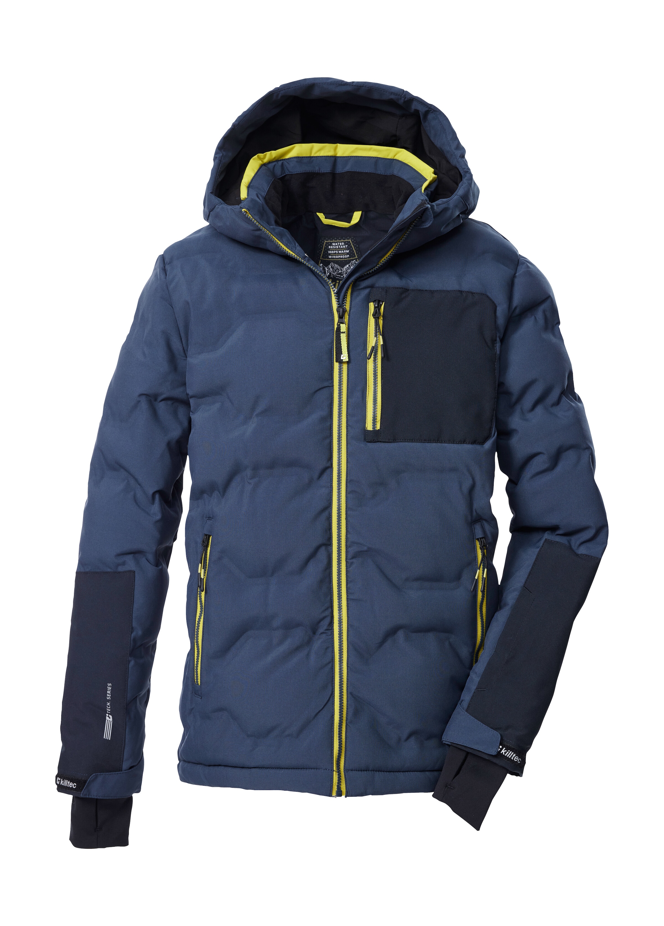 KILLTEC Jungen Steppjacke "KSW 203 BYS QLTD JCKT"nachtblau, Gr. 140, Obermaterial: 100% Polyester;Futter: 100% Polyester;Füllung: 100% Polyester,