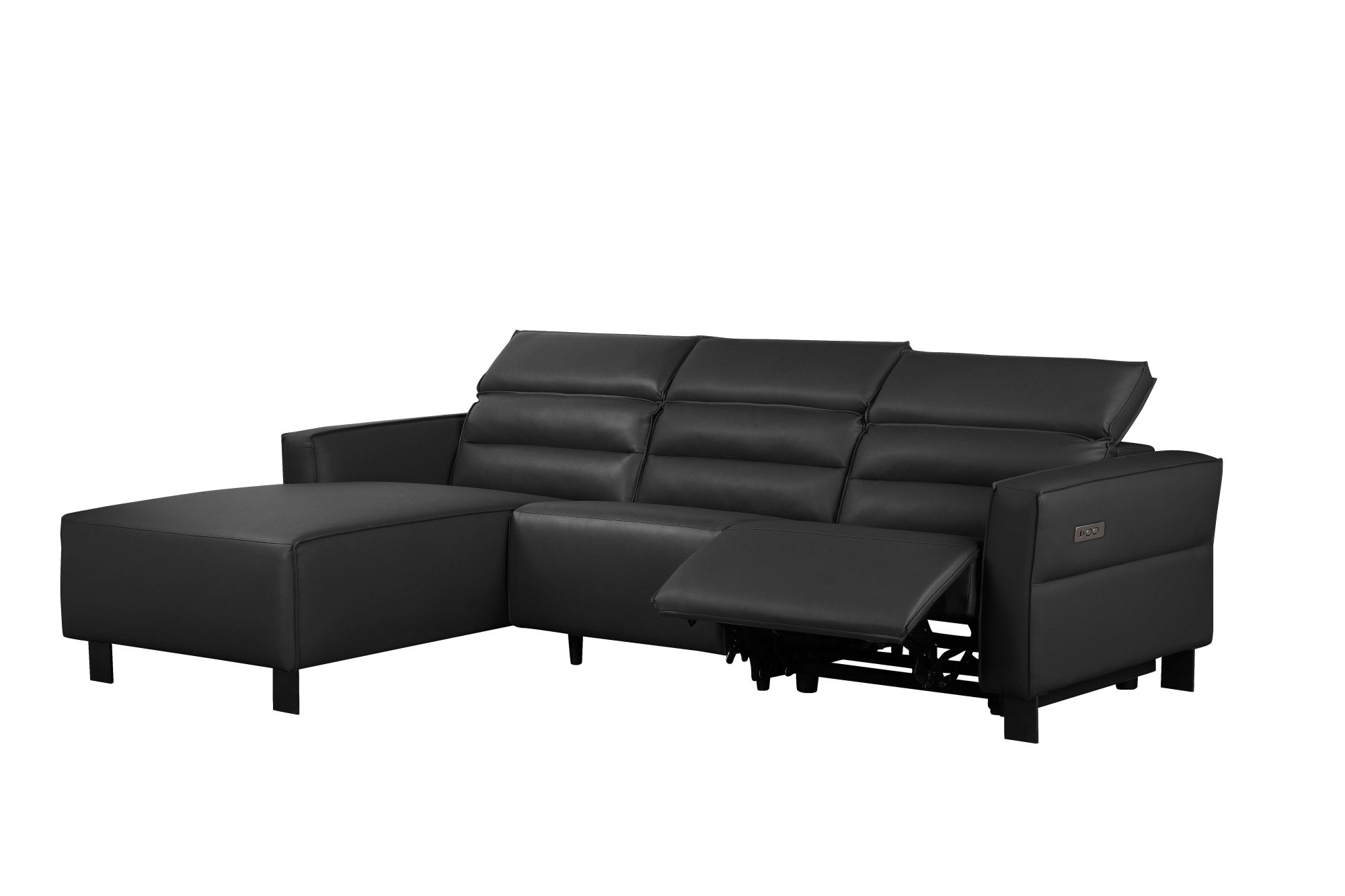 Places of Style Ecksofa »Carpari, L-Form, 263 cm, manuelle o. elektrische Relaxfunktion,«, USB A/C und Kopfteilverstellung