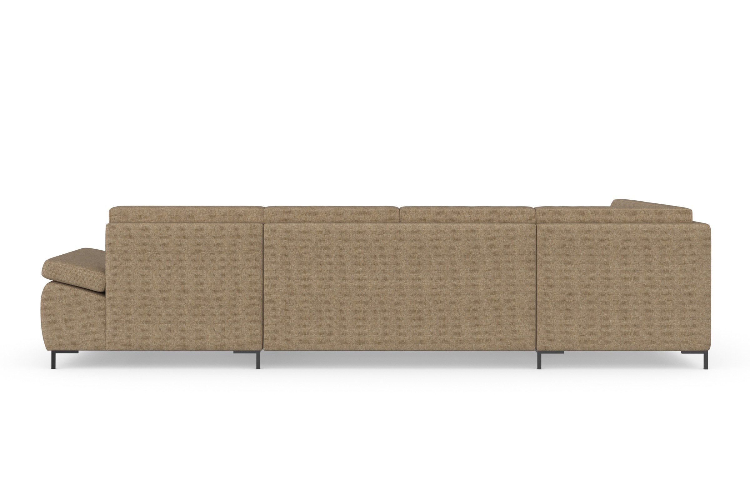 DOMO collection Wohnlandschaft »Capelo U-Form«, mit Armteilverstellung, wahlweise mit Bettfunktion, Federkern
