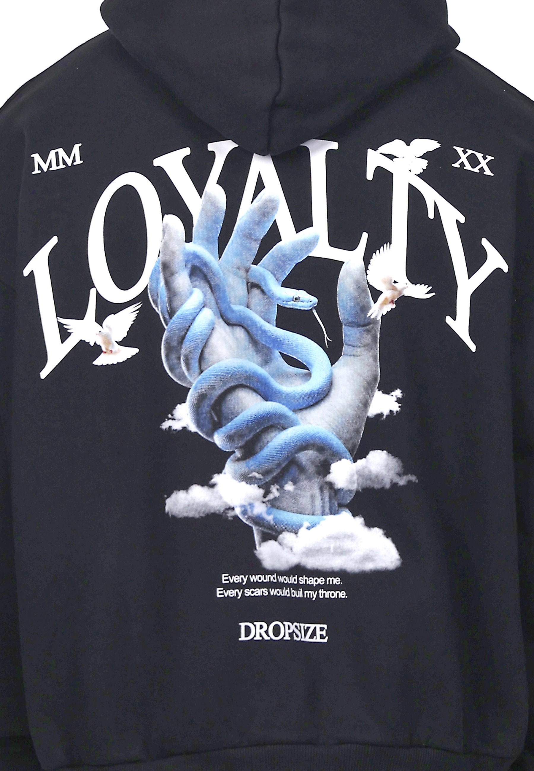 Dropsize Kapuzenpullover »Dropsize HEAVY OVERSIZE SNAKE HAND HOODIE« 1 Stk.