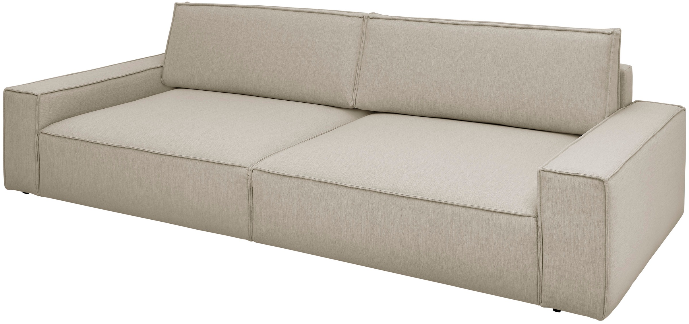 Home affaire Big-Sofa »NEU: SHERWOOD XXL, Big-Sofa (316cm), extra tiefe Sitzfläche 95 cm«, bequemer Sitzkomfort, Cord u. Leinenoptik, Kedernaht