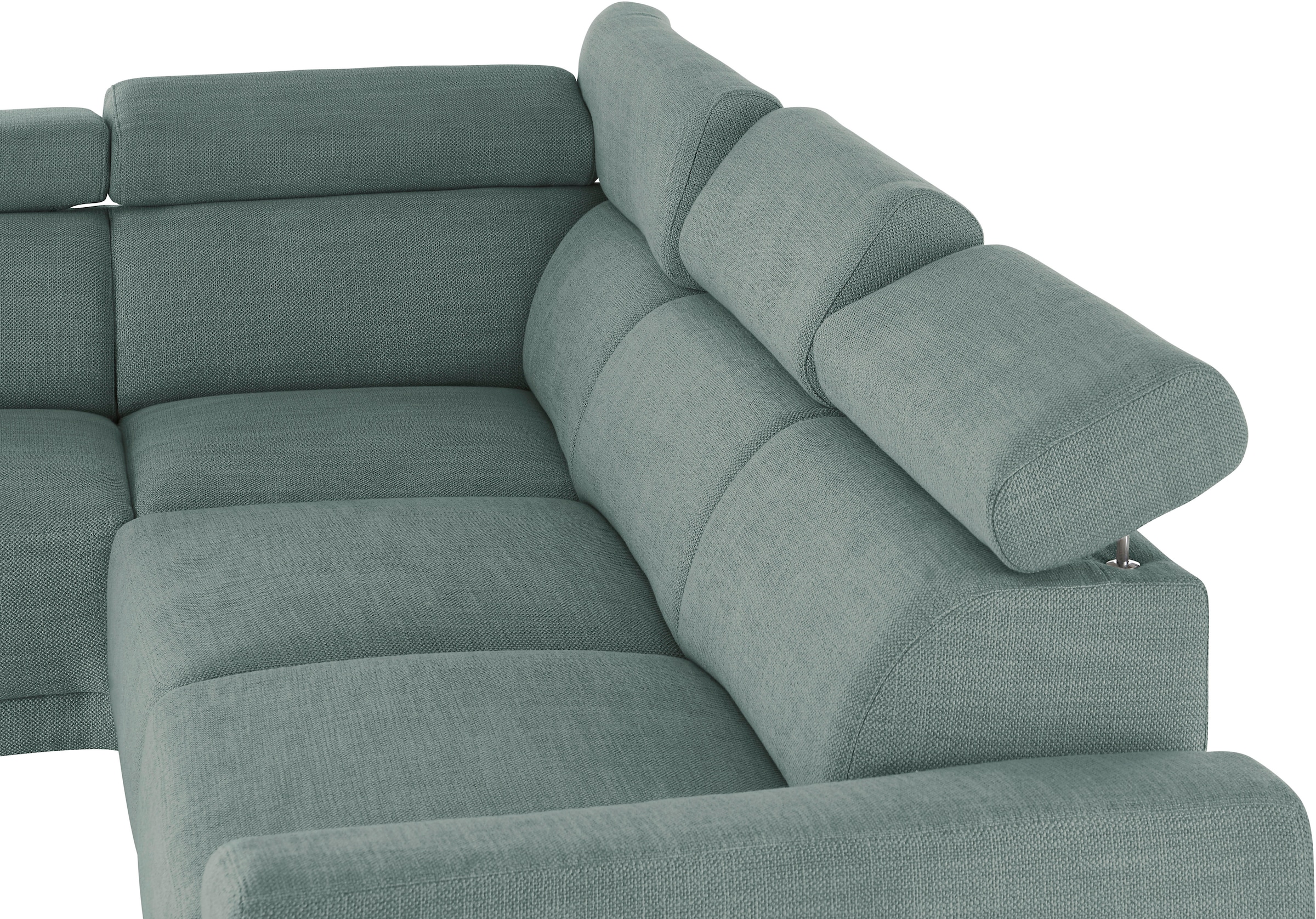 3C Candy Ecksofa »Greve Sofa immer mit manuelle Kopfteilverstellungen, modern, elegant«, wahlweise motorischer Sitzvorzug, bequem und zeitlos, L-Form