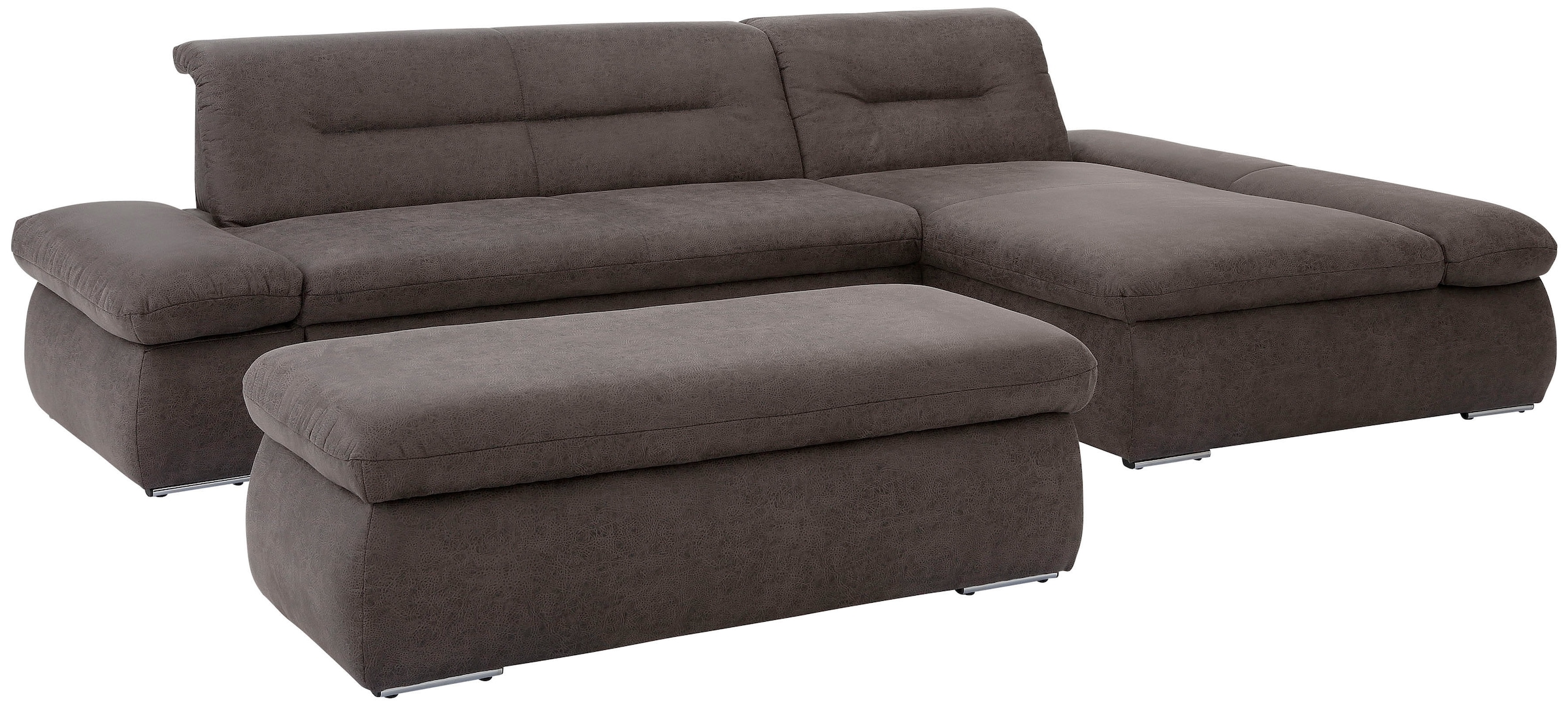 INOSIGN Ecksofa »Avesa L-Form«, Wahlweise mit Armteilvertsellung und Bettfunktion, B/T/H: 300/172/80cm