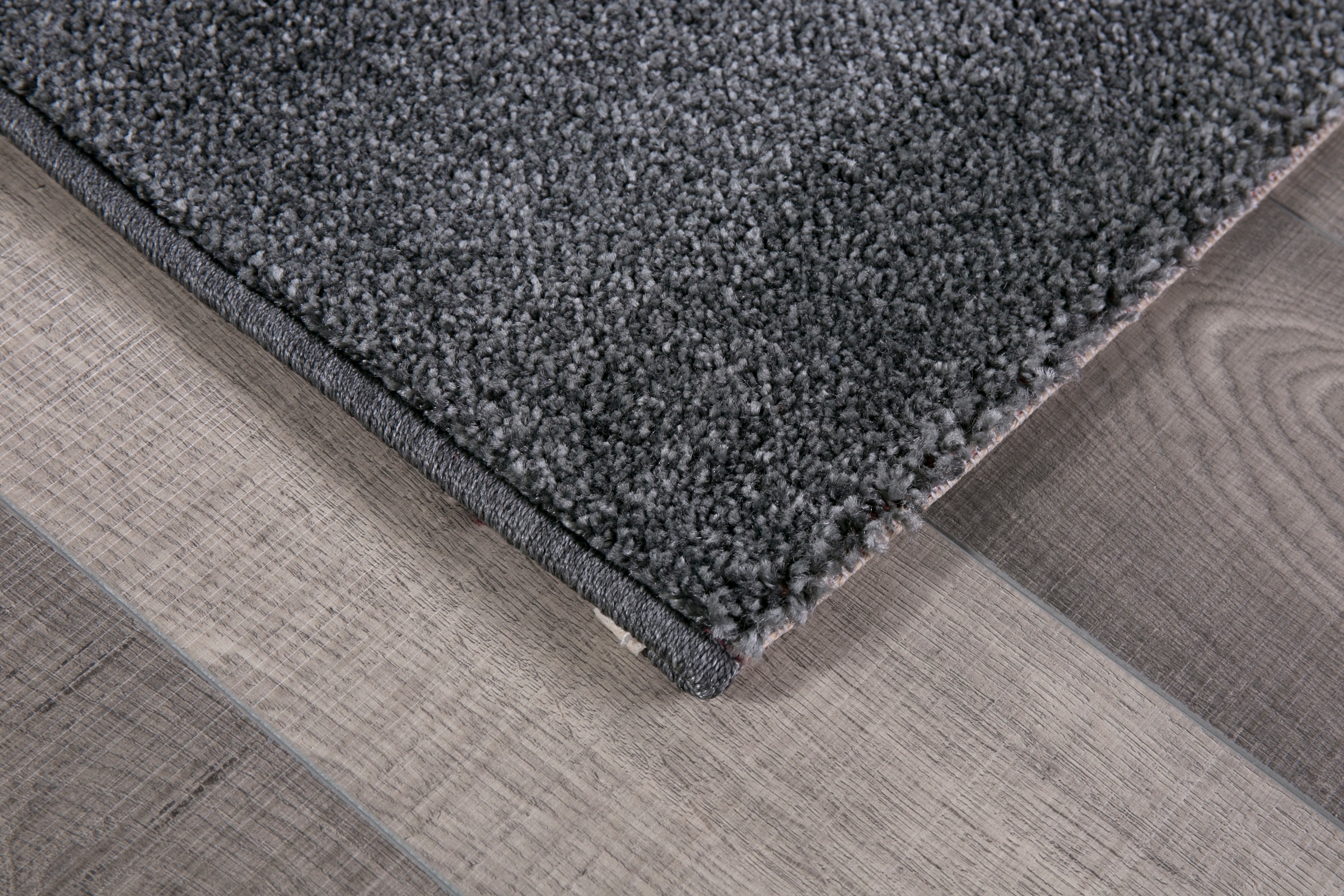 my home Teppich »Feodora« rechteckig 11 mm Höhe Kurzflor, Uni-Farben, ideal im Wohnzimmer & Schlafzimmer