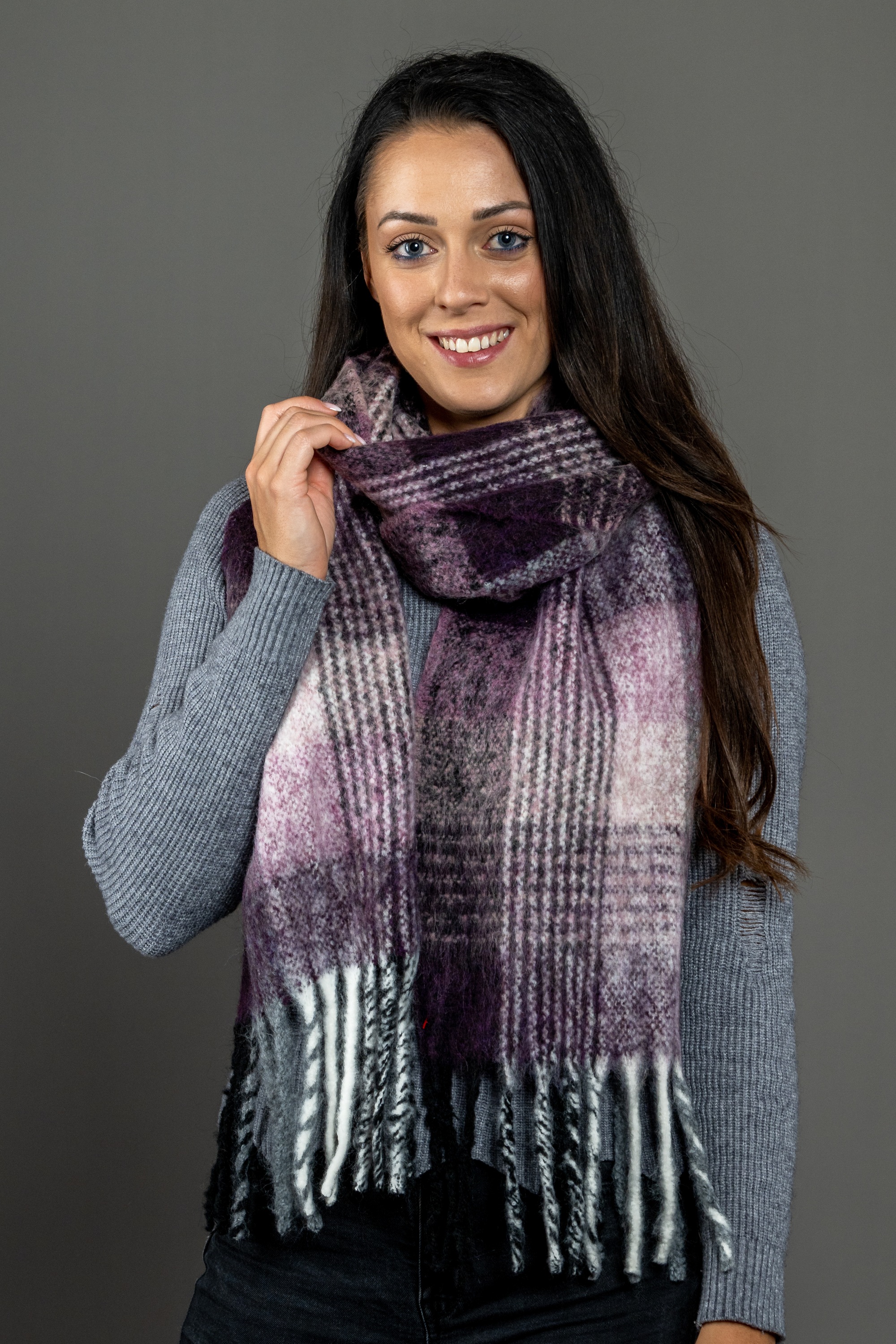 COLLEZIONE ALESSANDRO Modeschal "Beth", 1 Stk. kariert mit Fransen günstig online kaufen