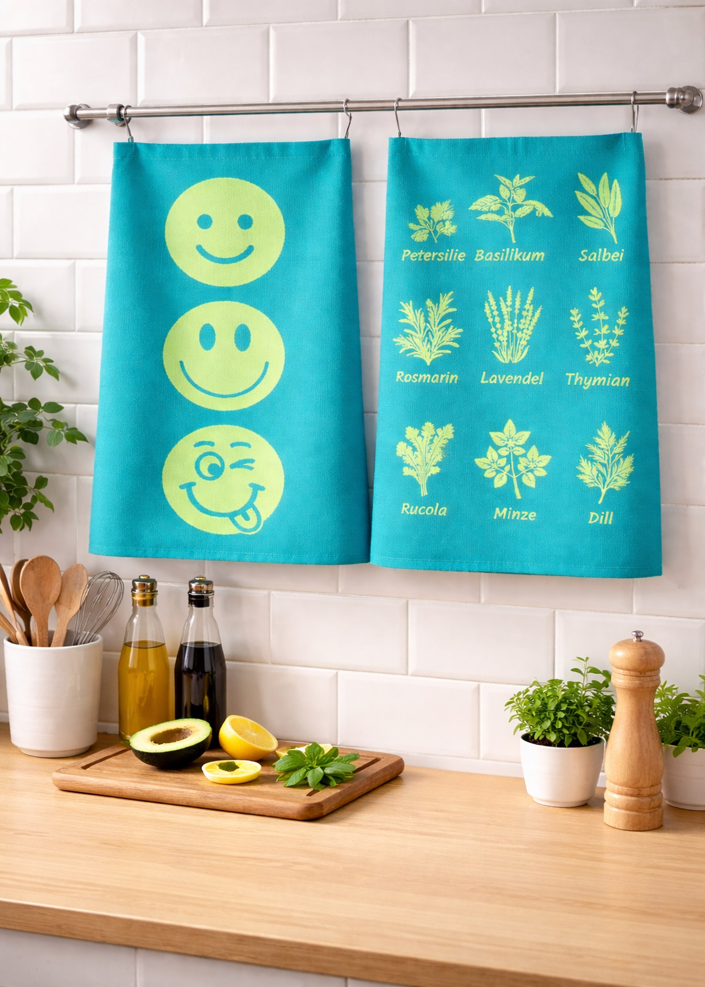 ROSS Geschirrtuch »Smiley´s 3er-Pack«
