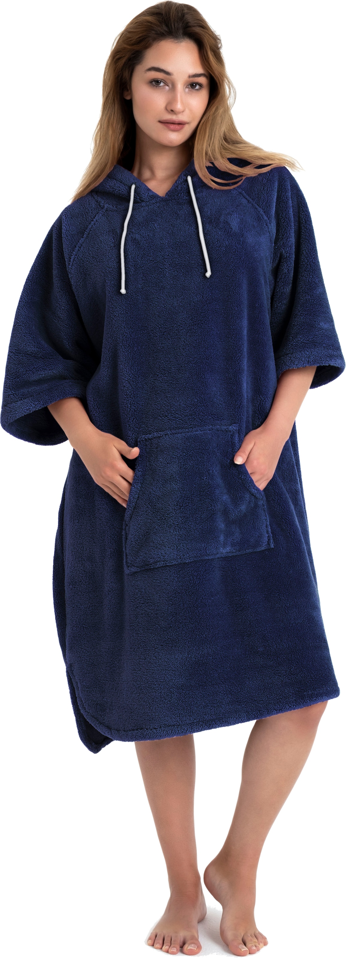 my home Badeponcho »Lillou«, (1 St.), weich und kuschelig, Unisex, für Damen und Herren, Surfponcho