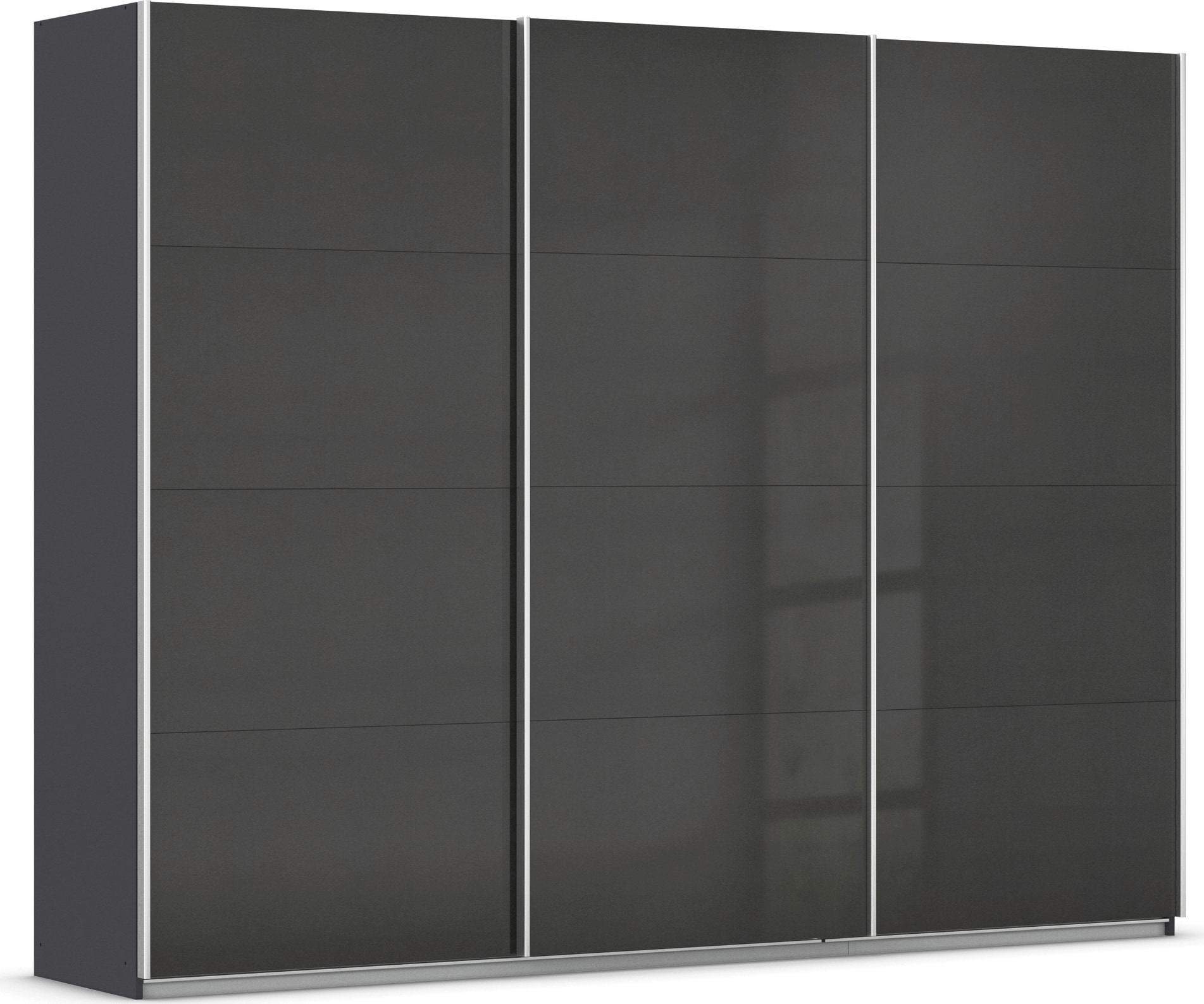 OTTO home Schwebetürenschrank "Kleiderschrank Schrank Garderobe AGORDO mit Dekor- oder Hochglanzfront" Breiten 203/271/315/360 cm in drei Griff-Farben - NEU: Farbe SCHWARZ, in 4 Breiten und 2 Höhen MADE IN GERMANY