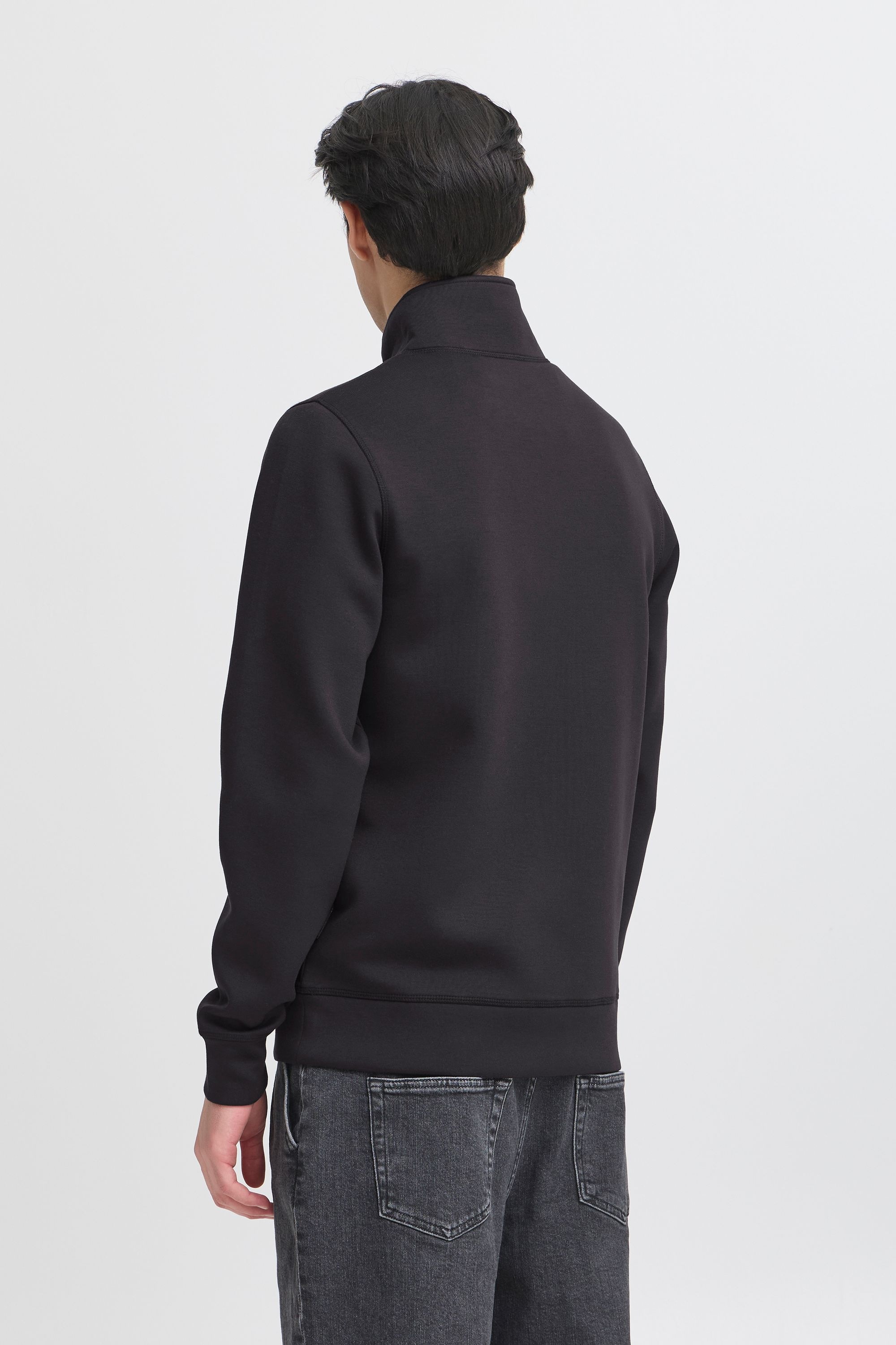 Troyer CASUAL FRIDAY "Longsweatshirt CFRO", Herren, Gr. XL, schwarz (schwarz beauty), Obermaterial: 80% Viskose CV. 13% Polyester PES. 7% Elasthan EL., Pullover Troyer 3