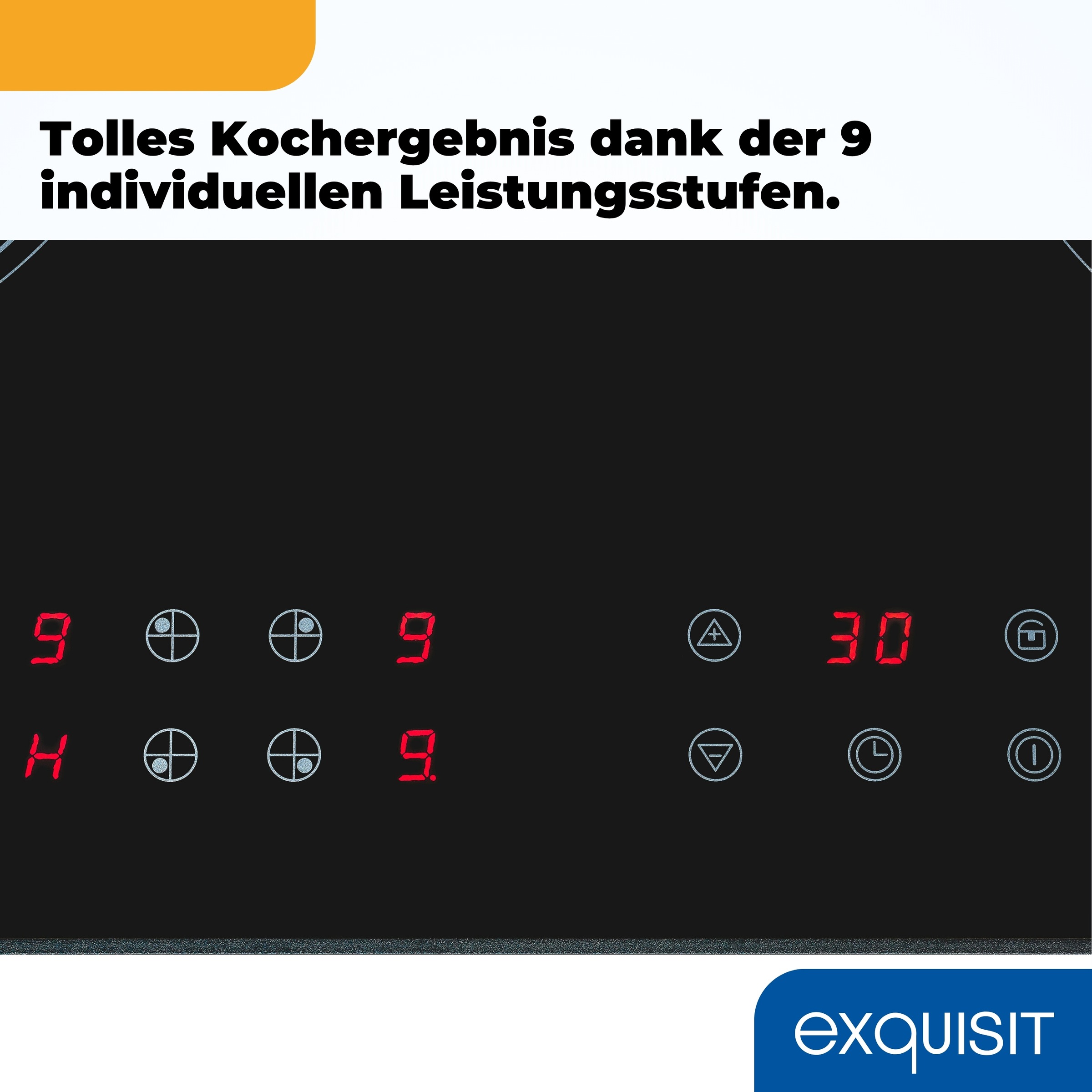 exquisit Elektro-Kochfeld »EKC601-Rsw-020« NEU: mit trendigem schwarzen Rahmen und stoßfest für mehr Sicherheit