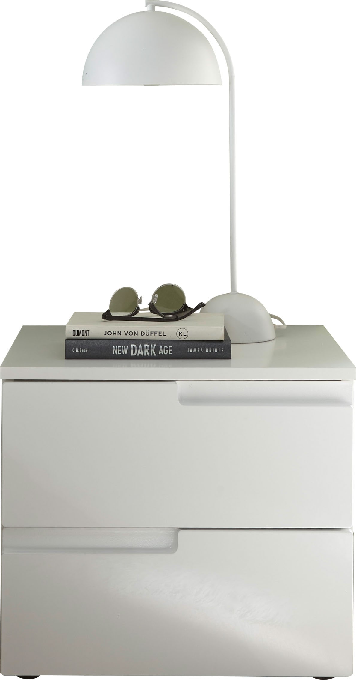 Schlafkontor Nachtkommode »Spice Nachttisch, Nachtkonsole, Nachtkästchen« Ausfräsung als Griffmulde und optisches Highlight