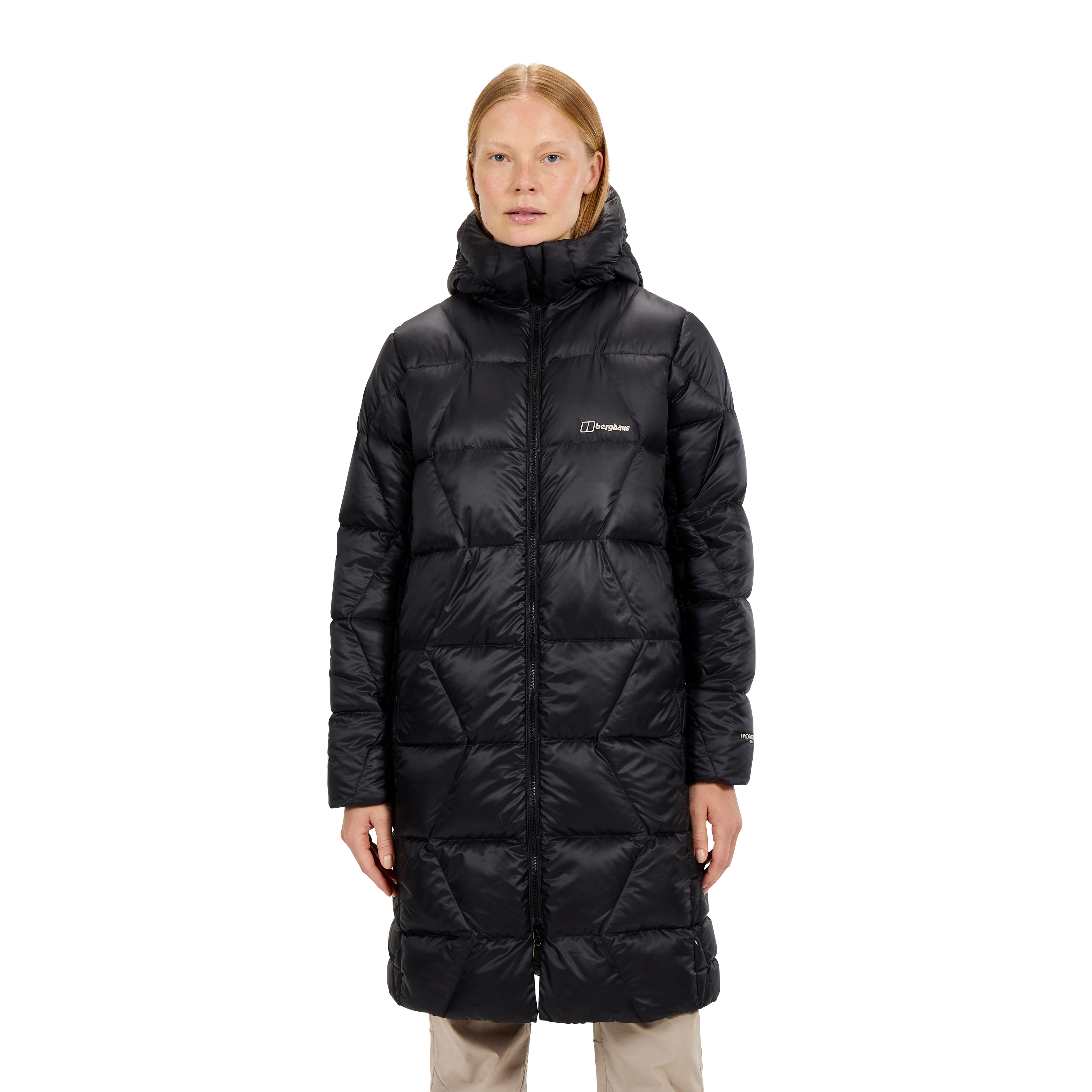 Berghaus Daunenjacke "EXPLORER LONG DOWN JACKET" mit verstellbarer Kapuze, aus Pertex Quantum-Material