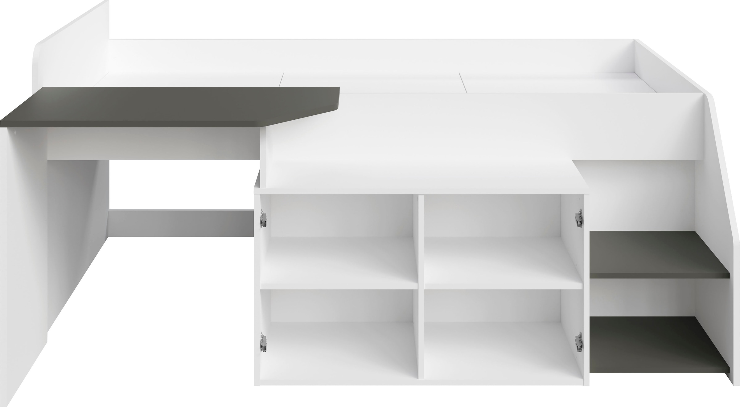 INOSIGN Jugendbett »Jugendzimmer-Set Durango - 3 in 1: Bett, Schreibtisch, Kommode«, Bett mit Schreibtisch und Kommode, BxTxH 204x135x90 cm