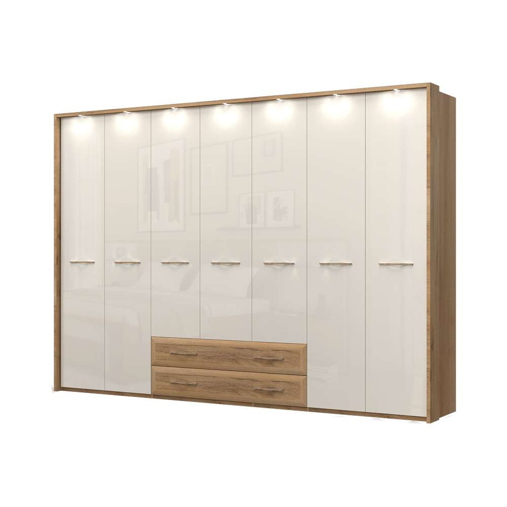 Home affaire Kleiderschrank "Gala, beige hochglänzend UV lackiert, kratzfes günstig online kaufen