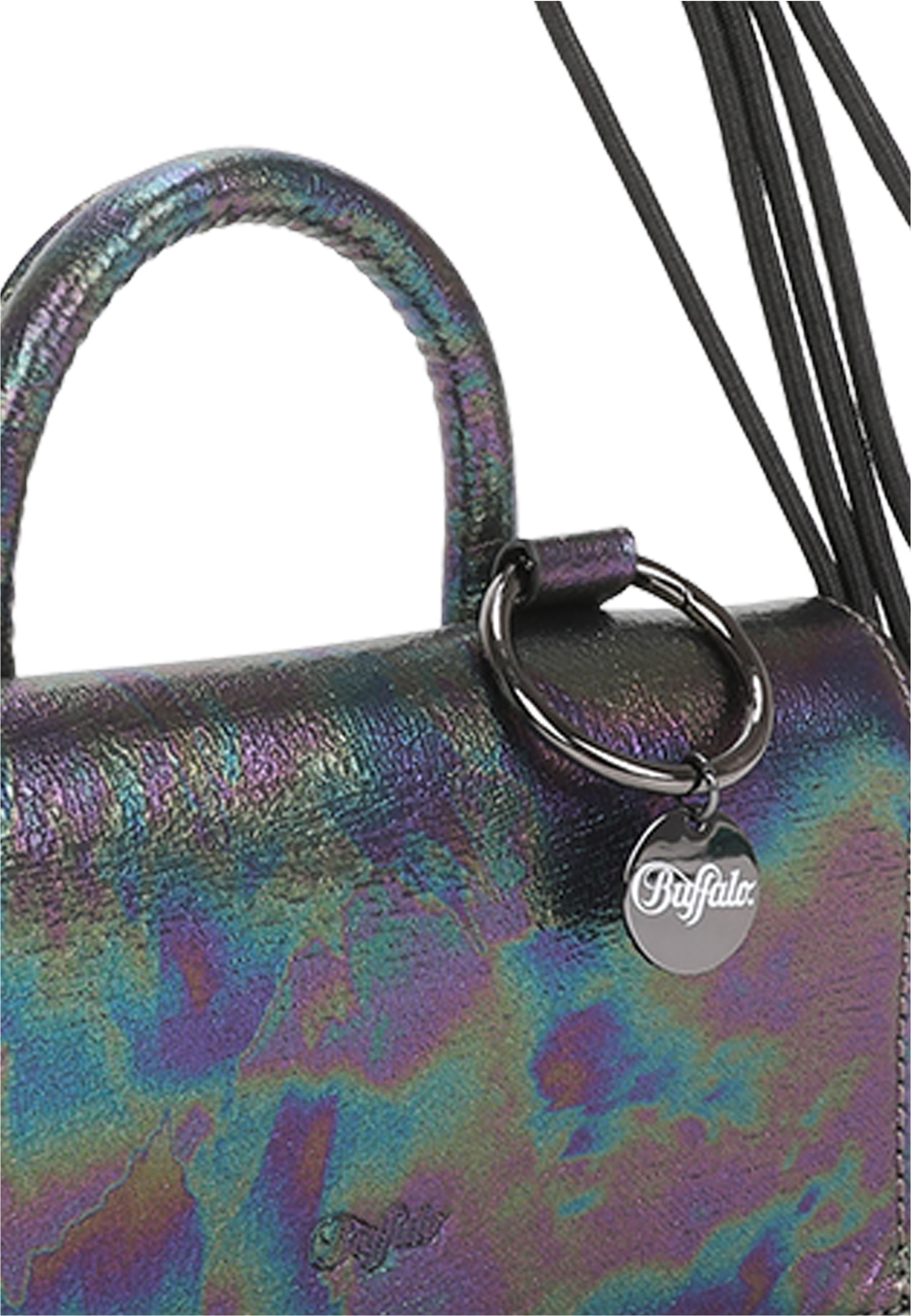 Buffalo Schultertasche »On String Oily«, mit schimmernder Optik