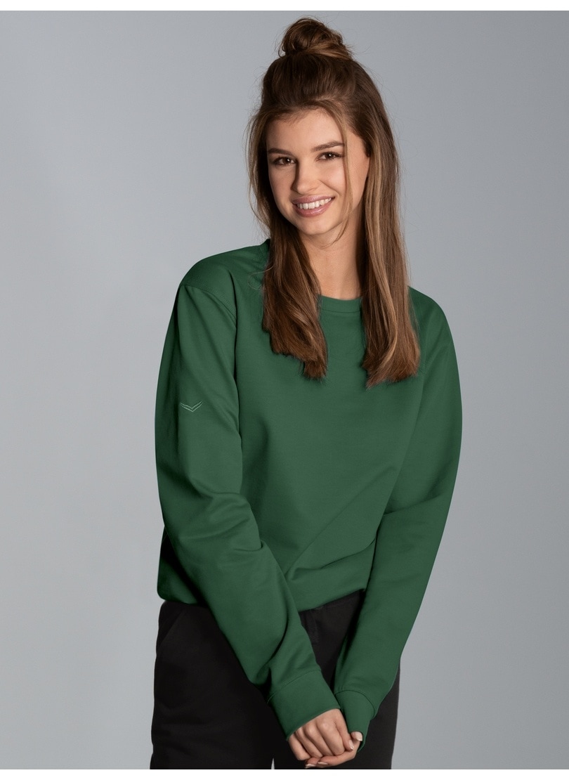Trigema Sweatshirt "TRIGEMA Sweatshirt aus Biobaumwolle"