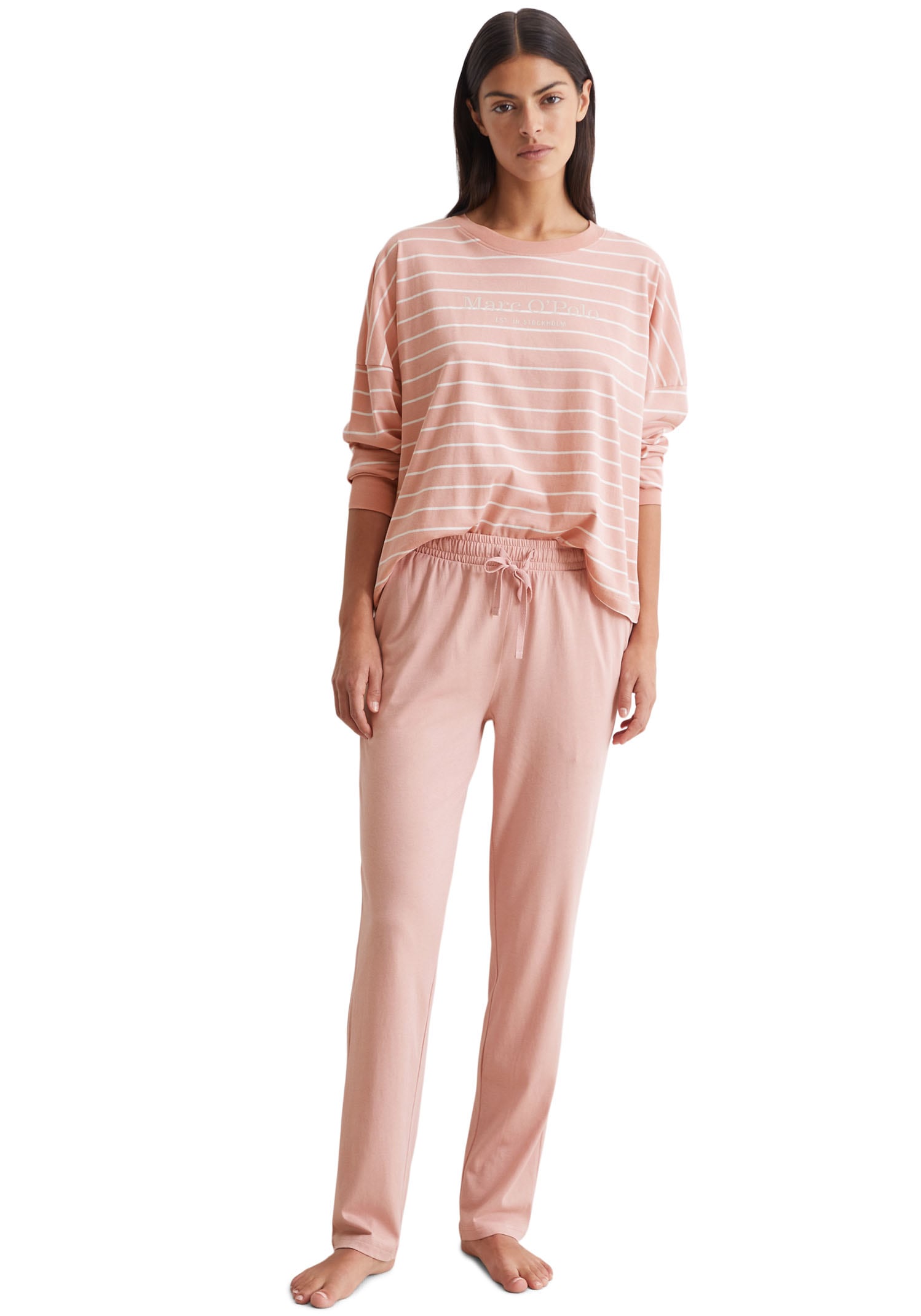 Marc OPolo Pyjama "Mix & Match Cotton-Woven", (Set, 2 tlg.), mit Oberteil i günstig online kaufen