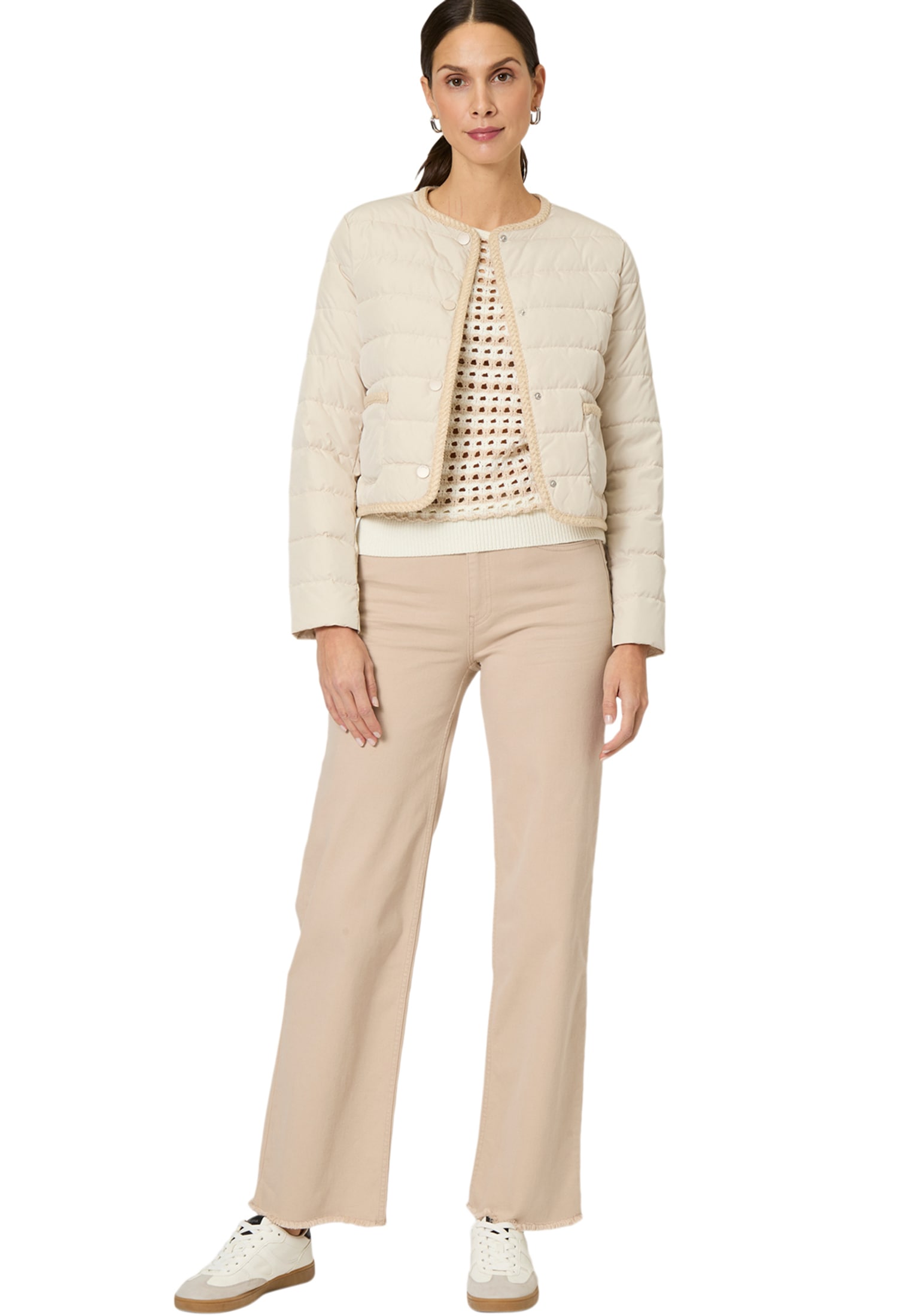 Zero Steppjacke »zero Steppjacke mit Knopfleiste«
