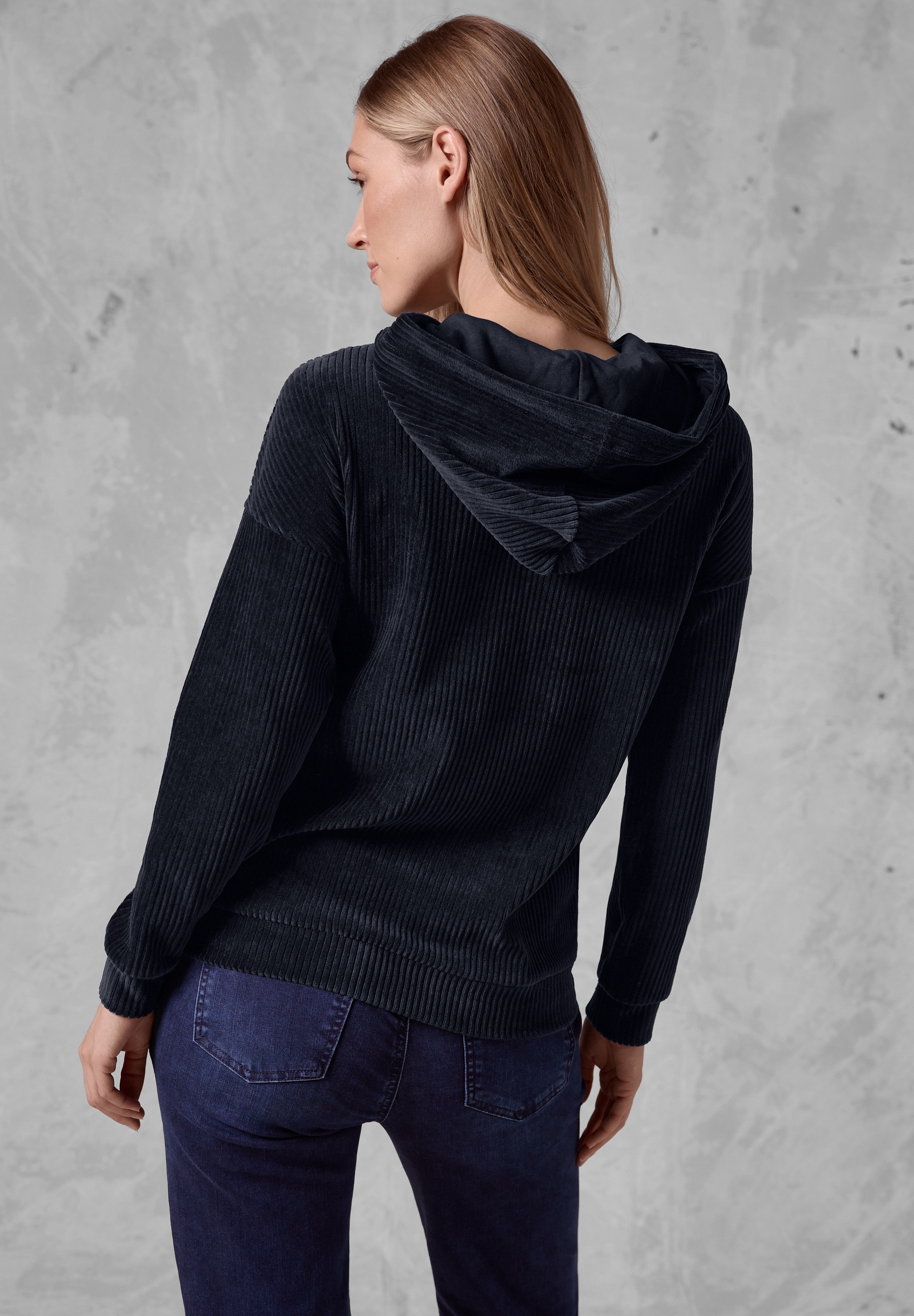 Cecil Langarmshirt, mit Kapuze